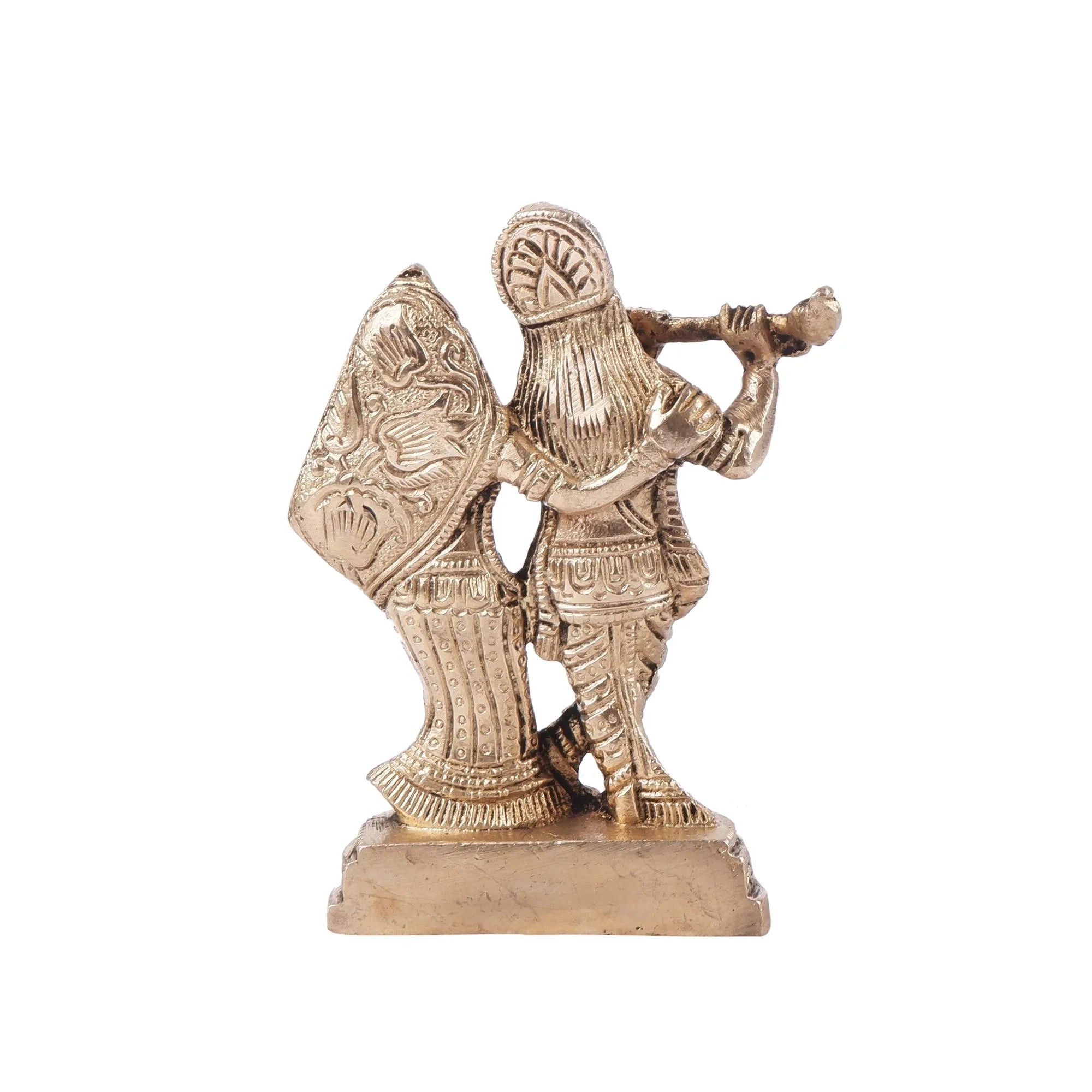 Brass Radha Krishna Idol(4.3 Inch)