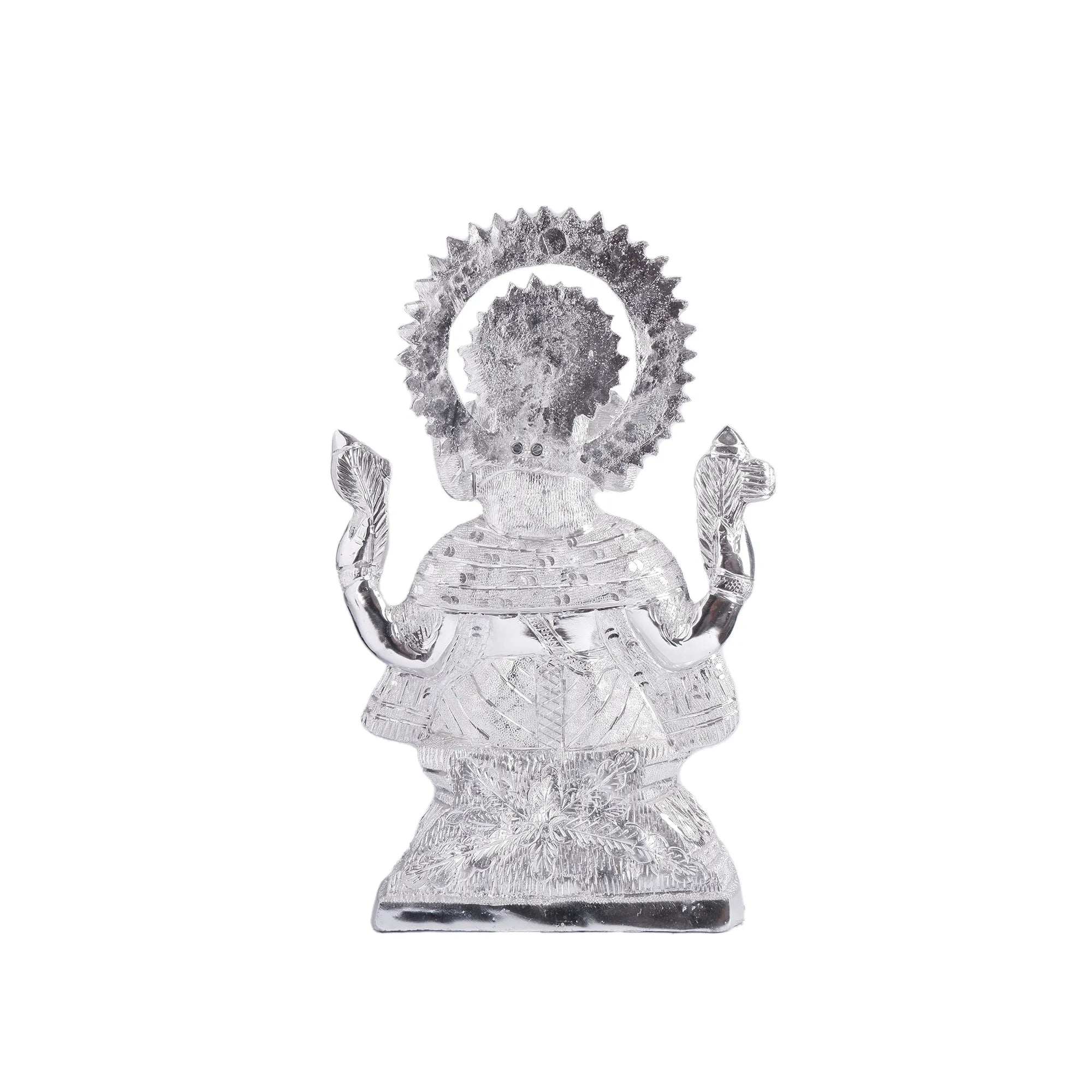 White Metal Ganesh Idol (17.3 Inch)