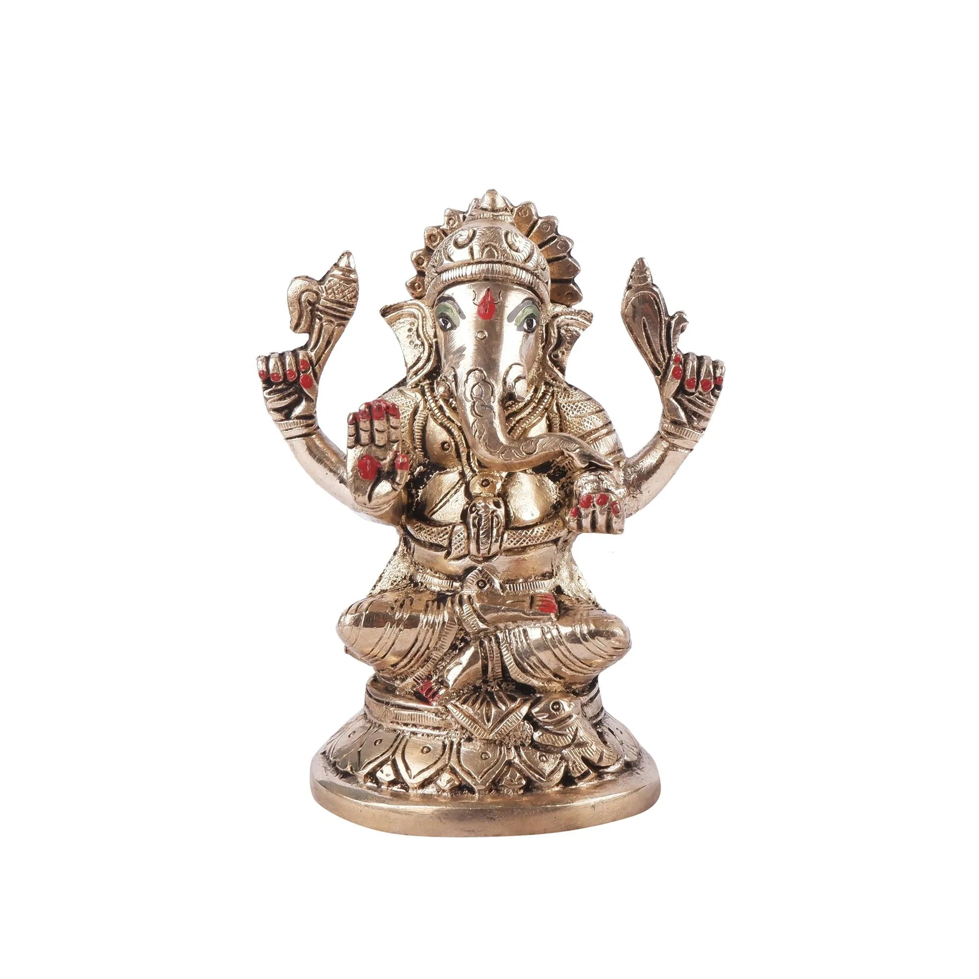 Brass Ganesh Idol (5.5 Inch)