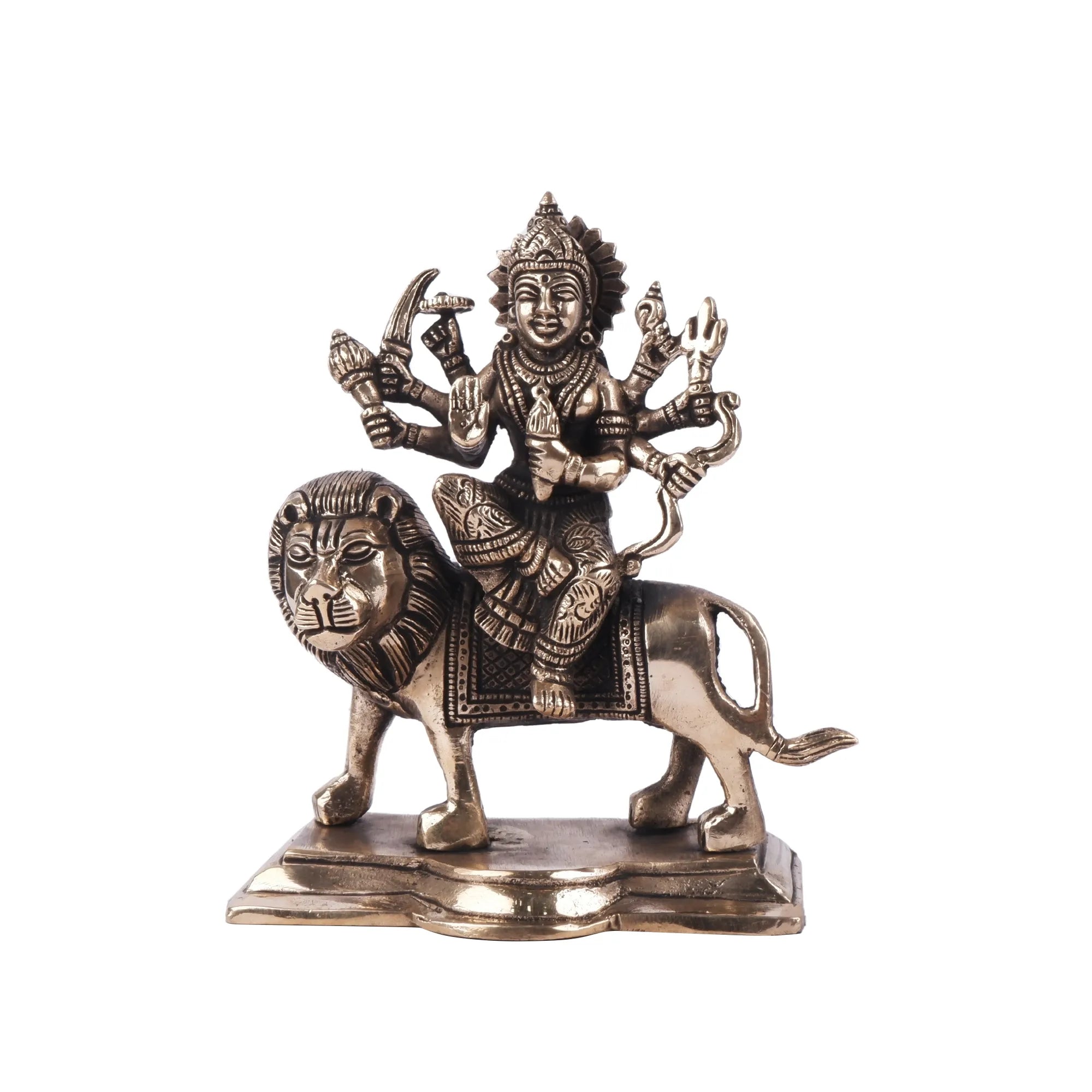 Brass Durga Idol (7.4 Inch)