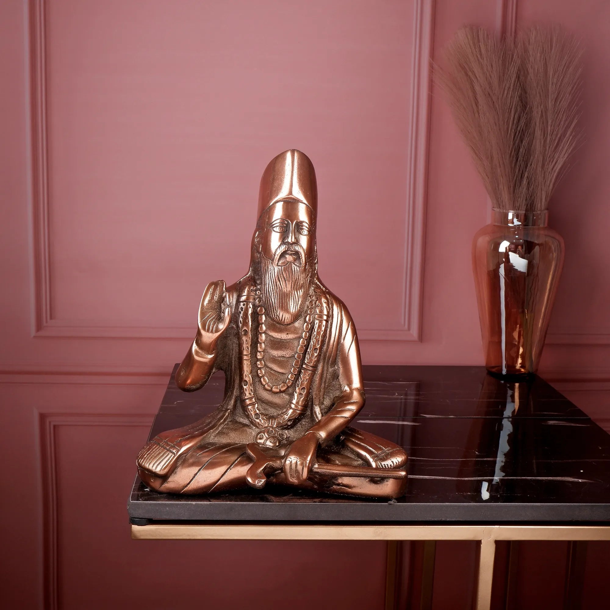 Gun Metal Sant Kabir Idol (11 Inch)