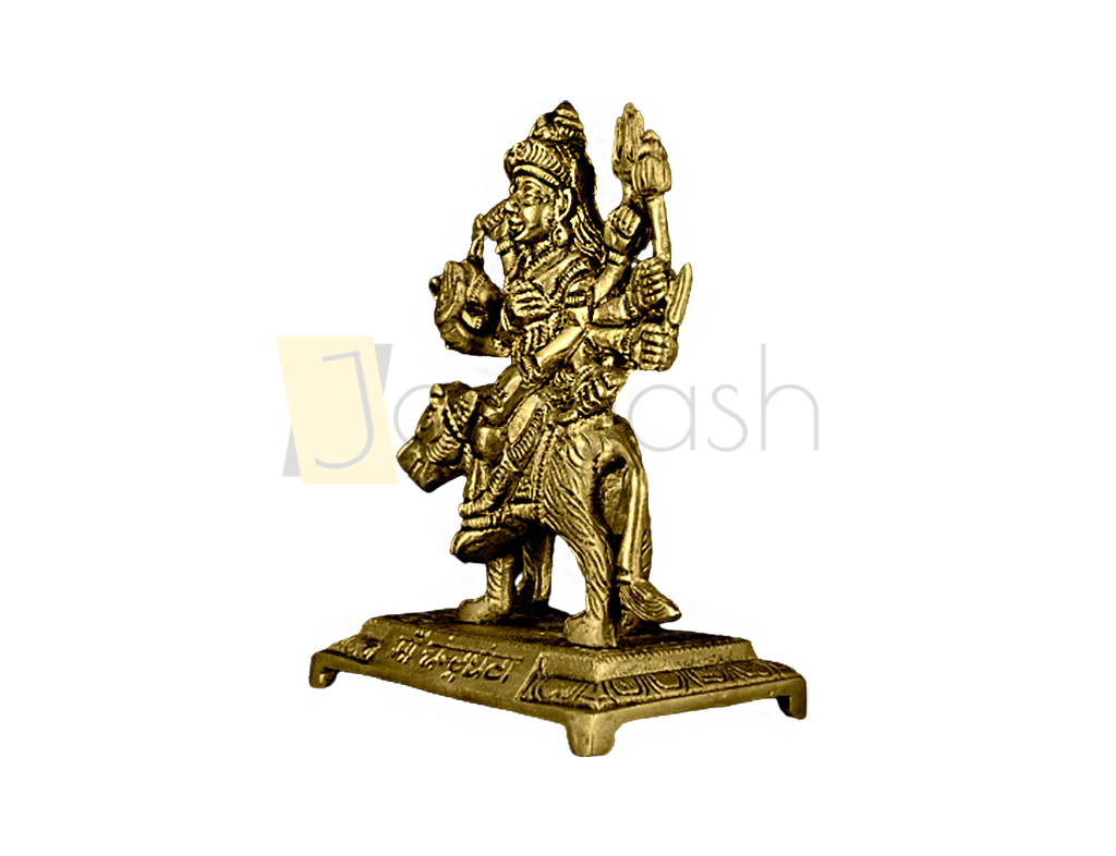 Brass Maa Chandraghanta Idol (6.2 Inch)