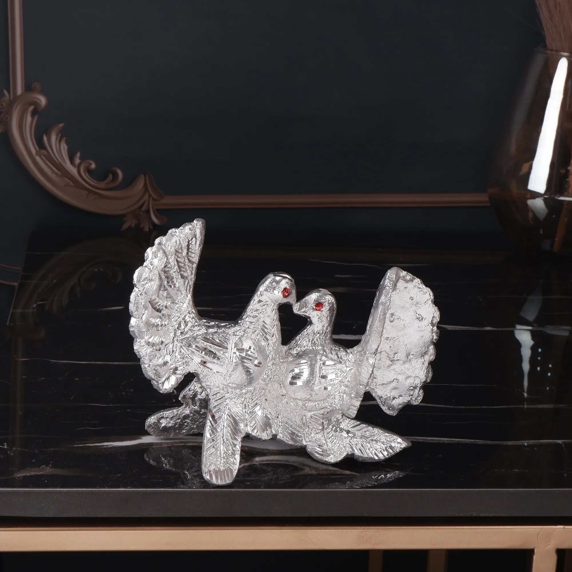 White Metal Love Bird (4.7 Inch)