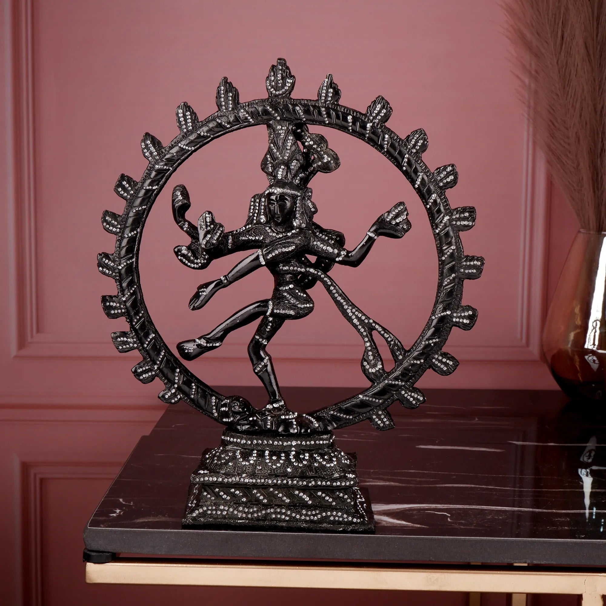 White Metal Natraj Idol (10.2 Inch)