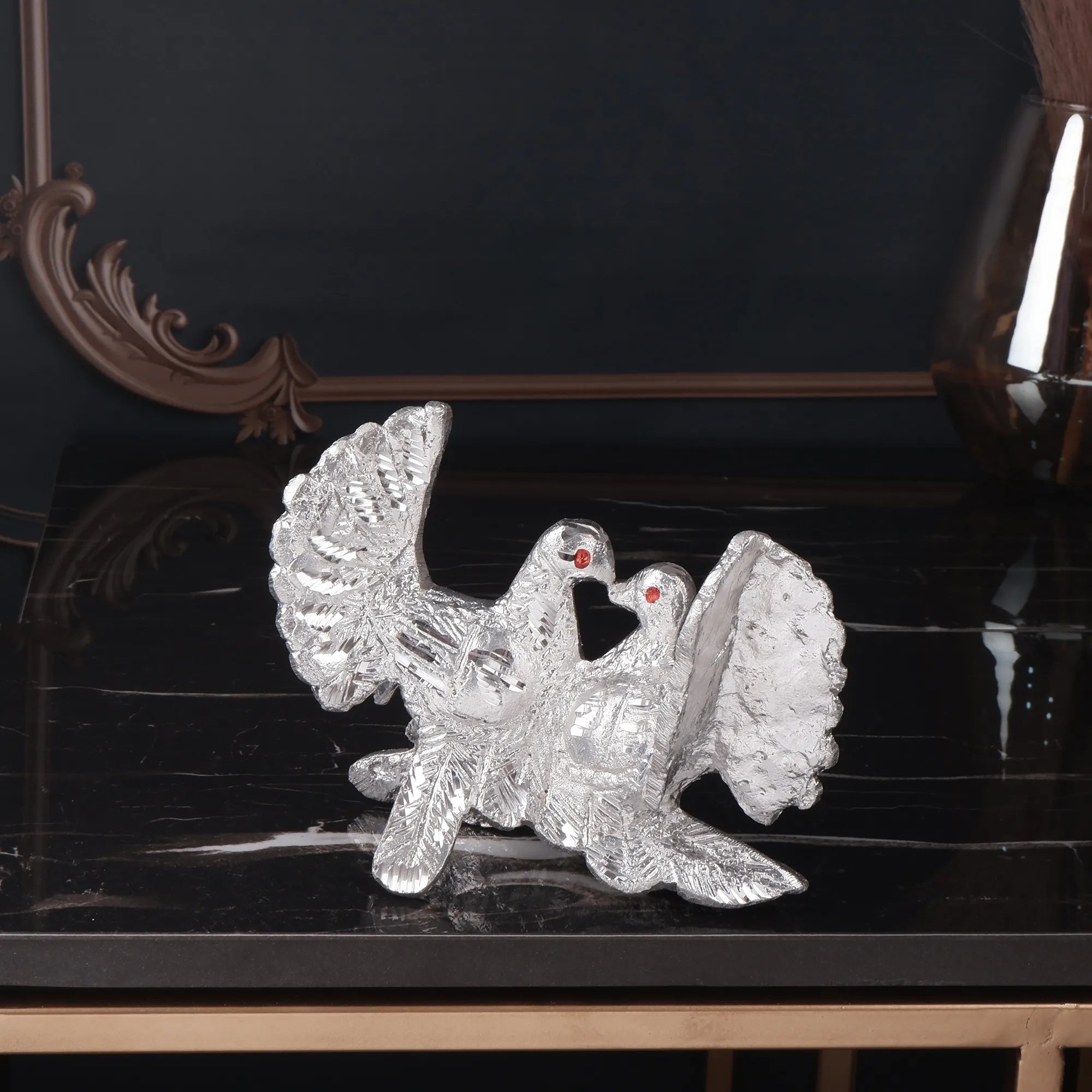 White Metal Love Bird (4.7 Inch)