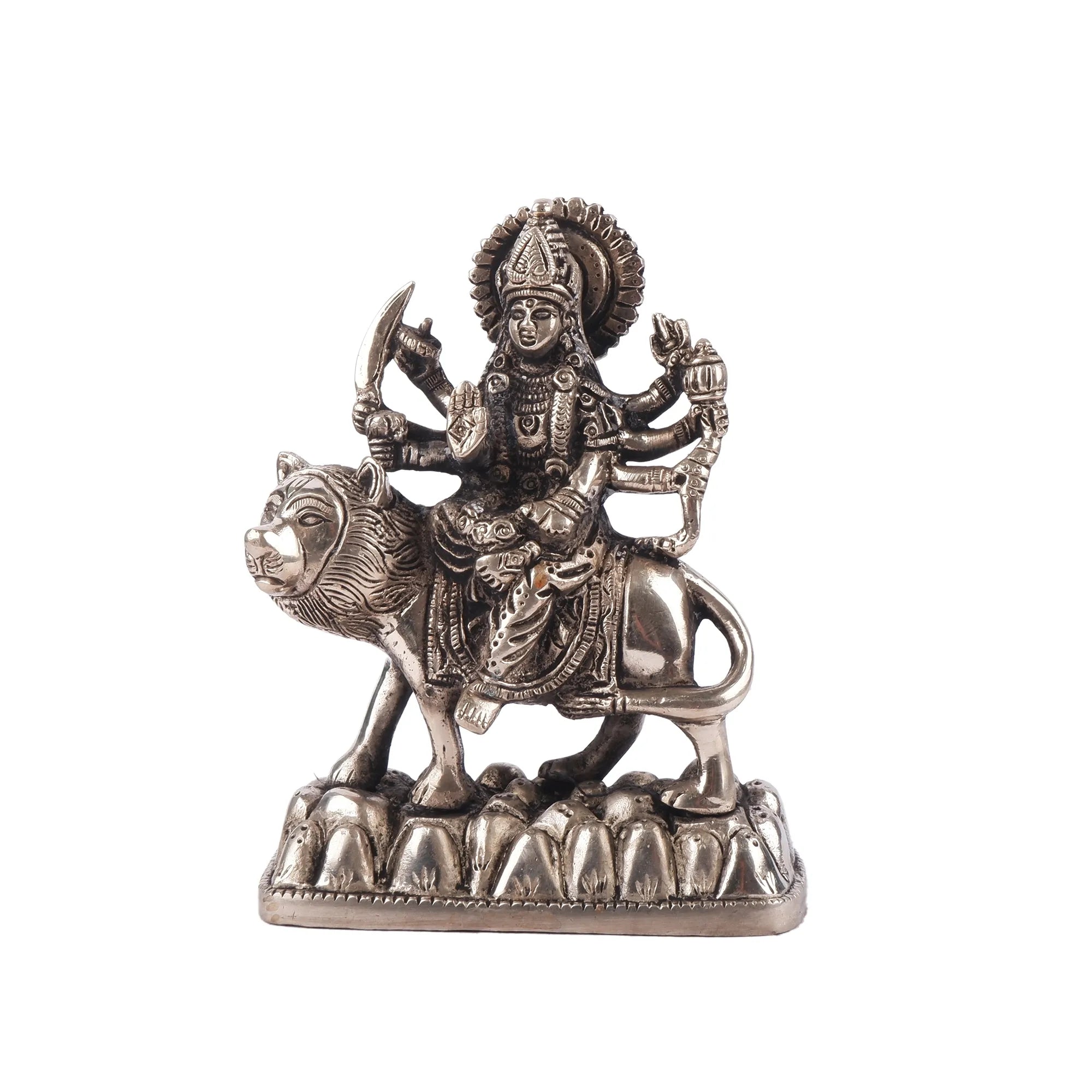 Brass Durga Idol (6.6 Inch)