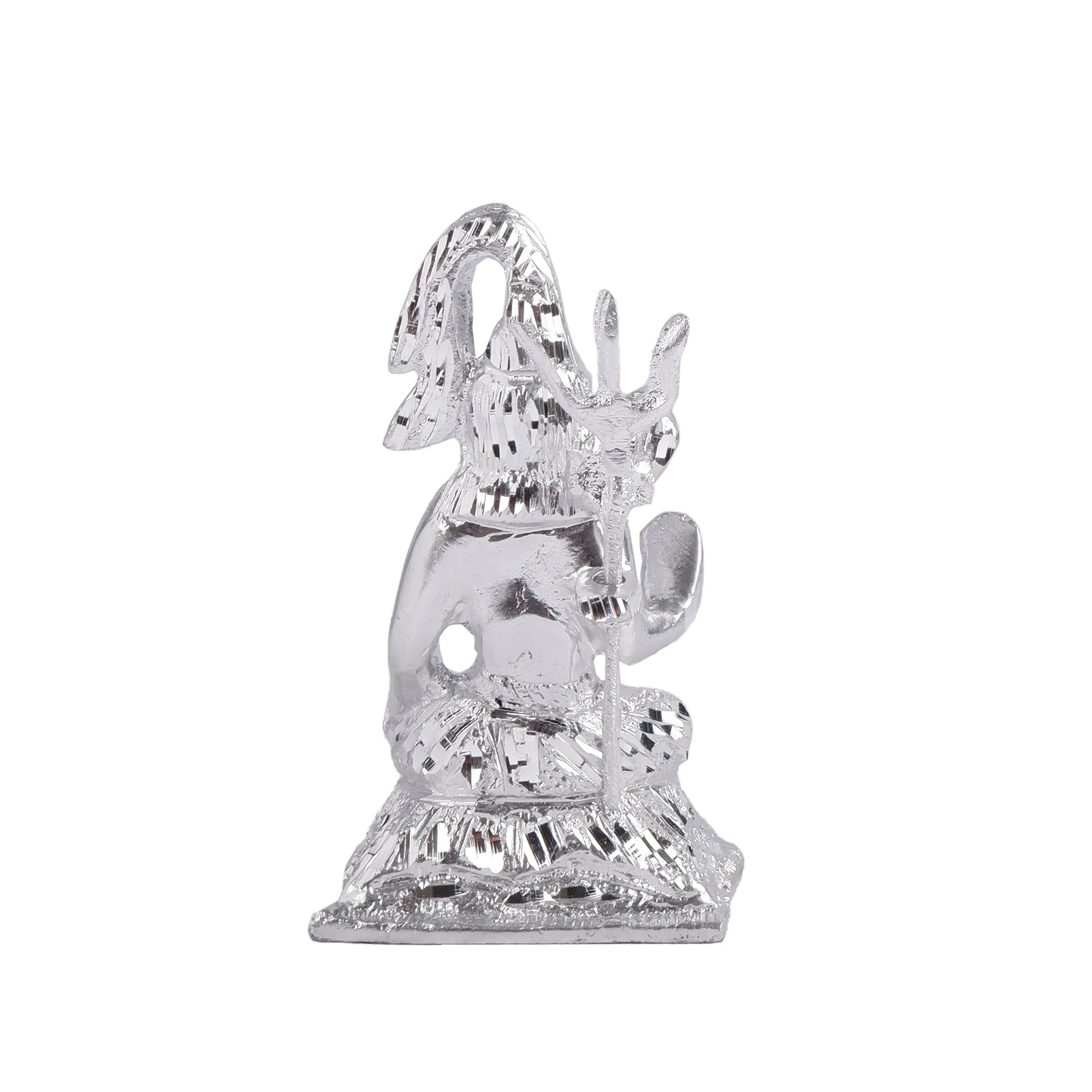 White Metal Shankar Idol (4.7 Inch)