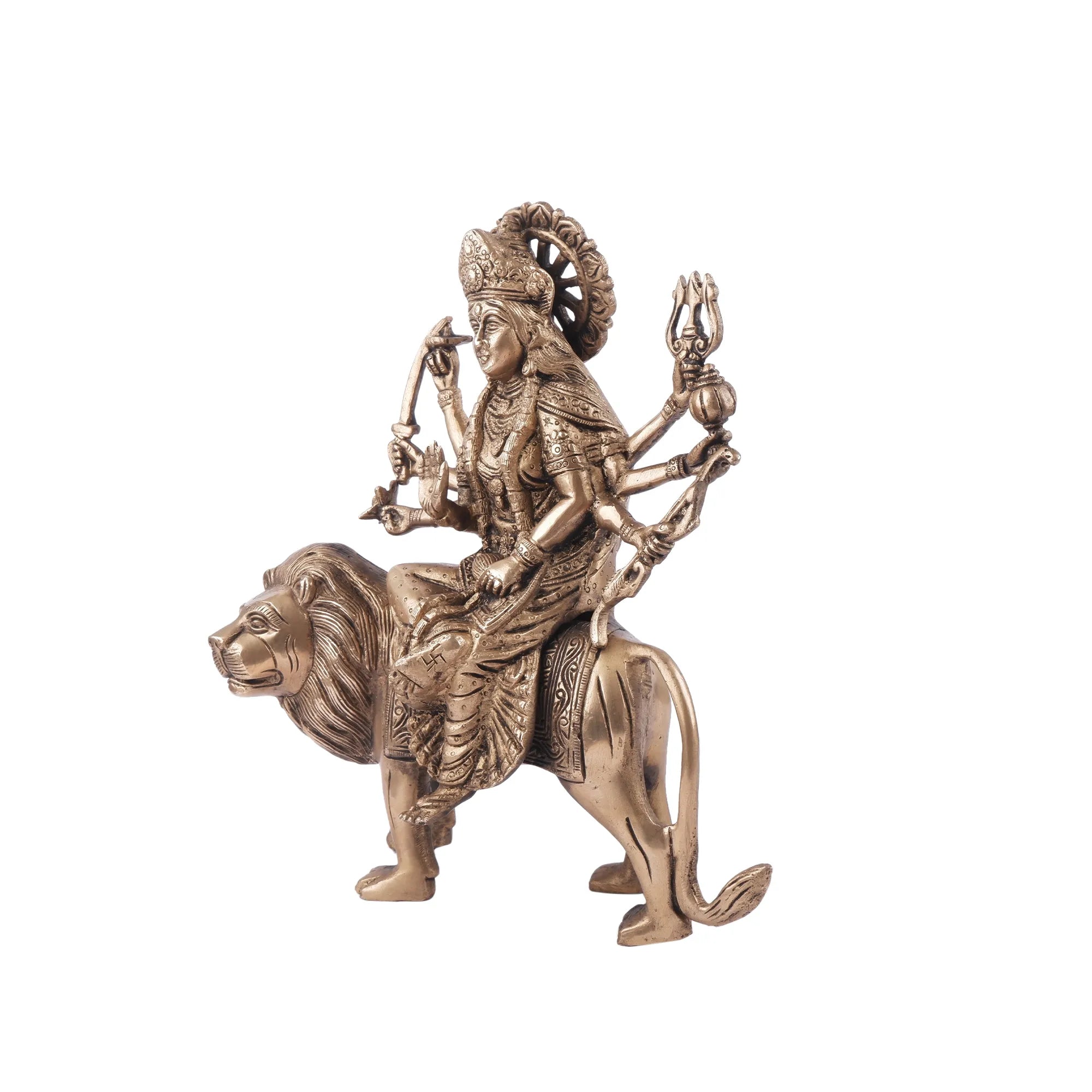 Brass Durga Idol (10.6 Inch)