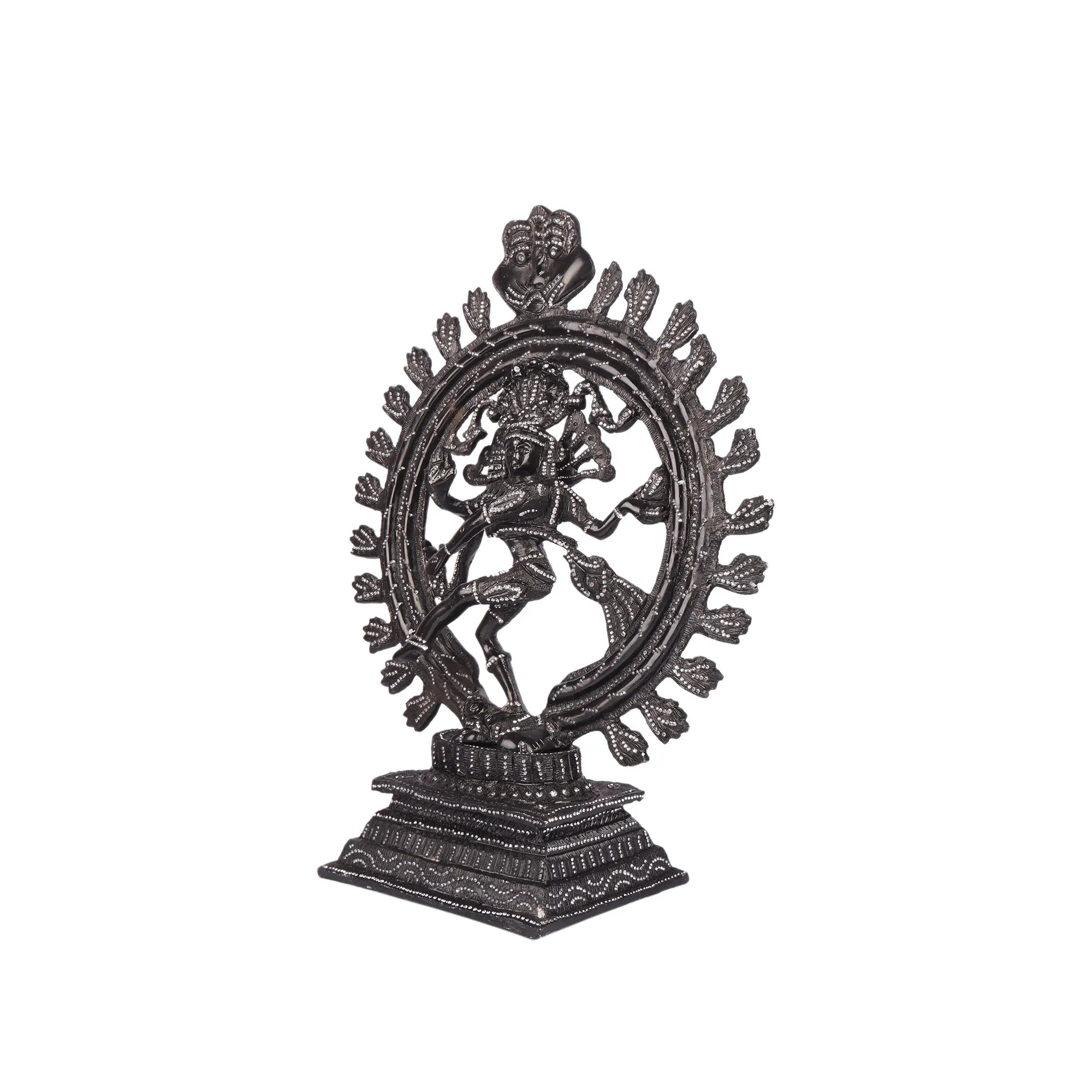 White Metal Natraj Idol (14.9 Inch)