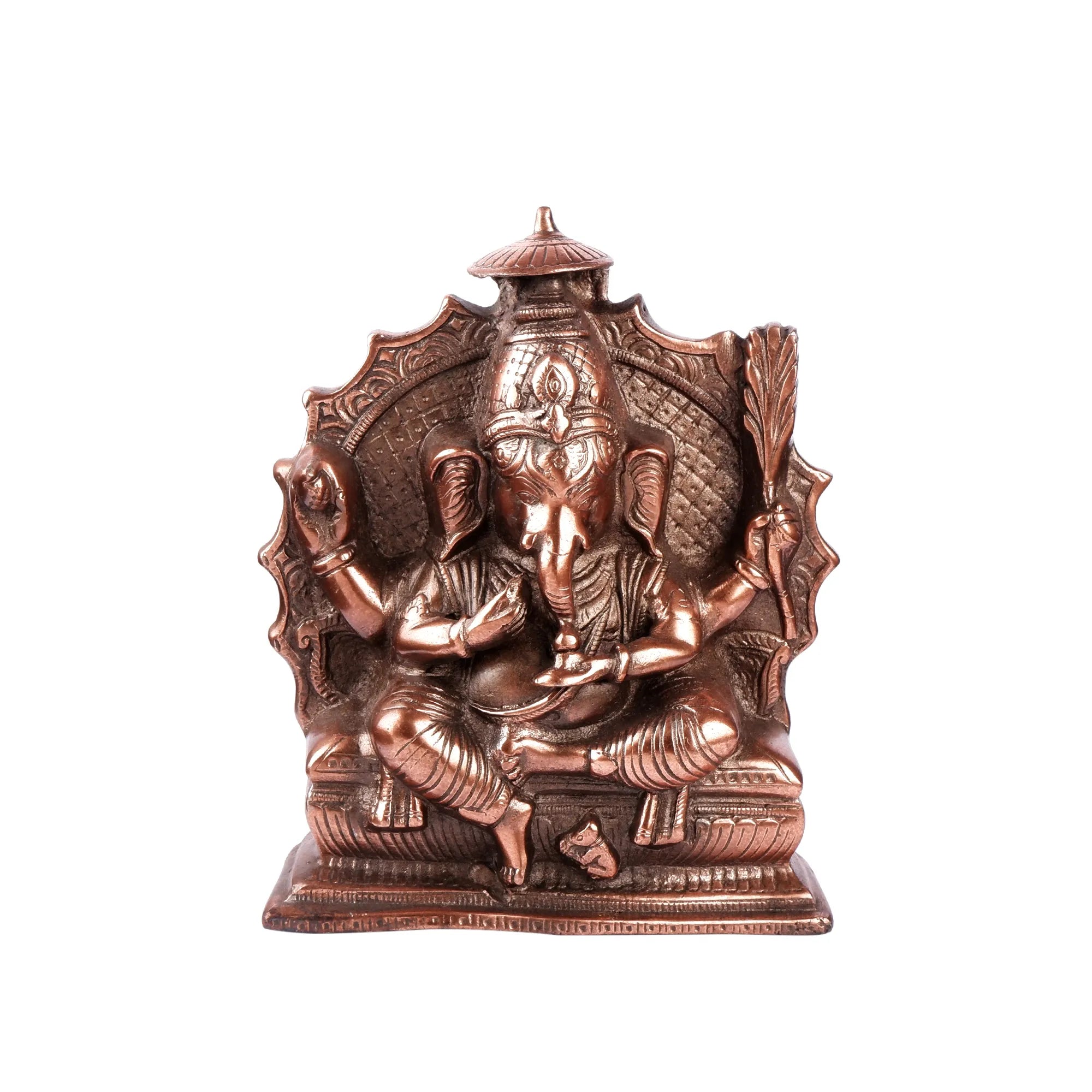 Gun Metal Ganesh Idol (9.4 Inch)