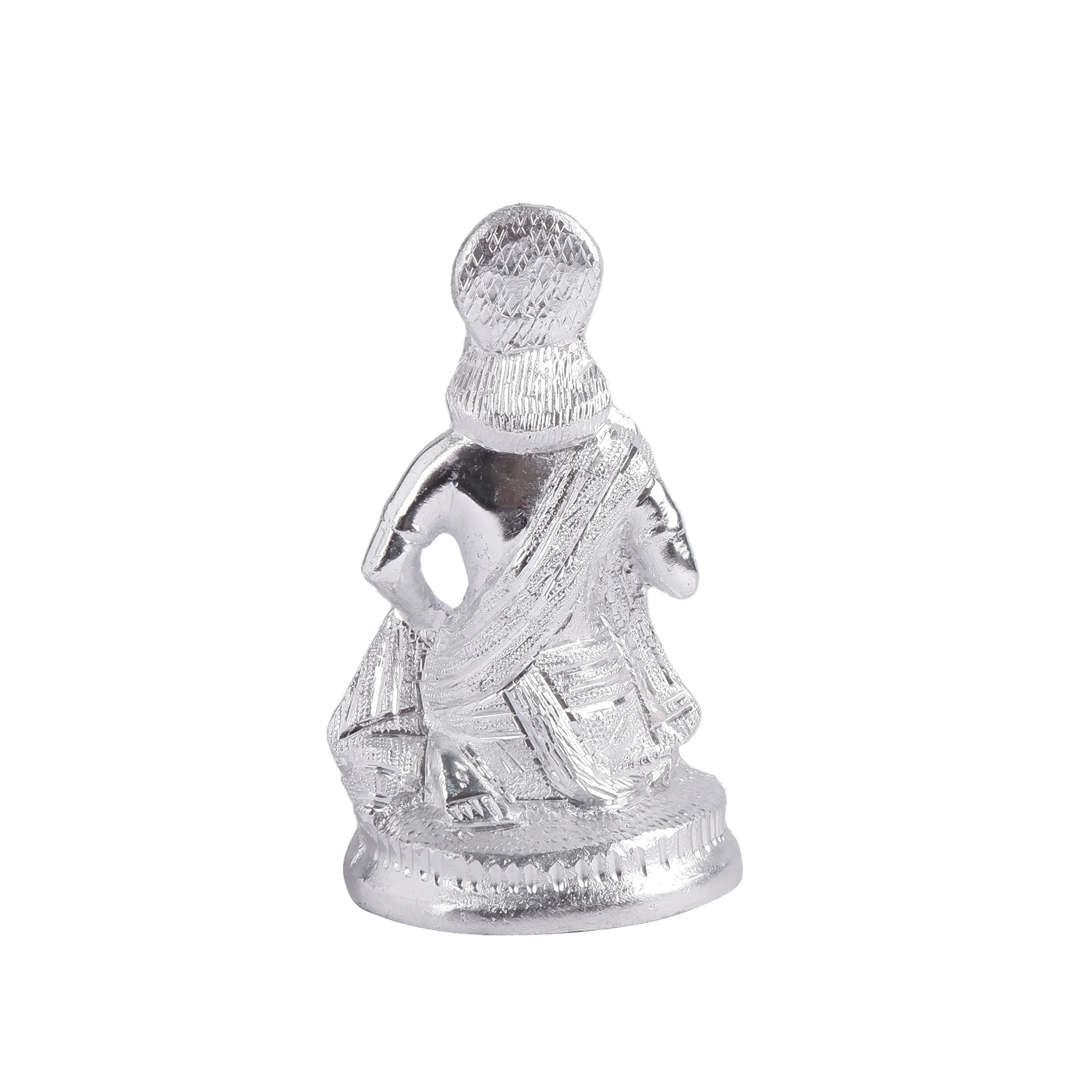 White Metal Hanuman Idol (6.2 Inch)