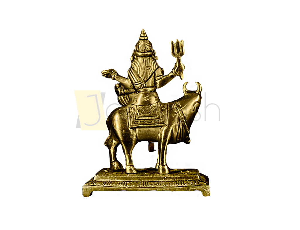 Brass Maa Mahagauri Idol (6.2 Inch)