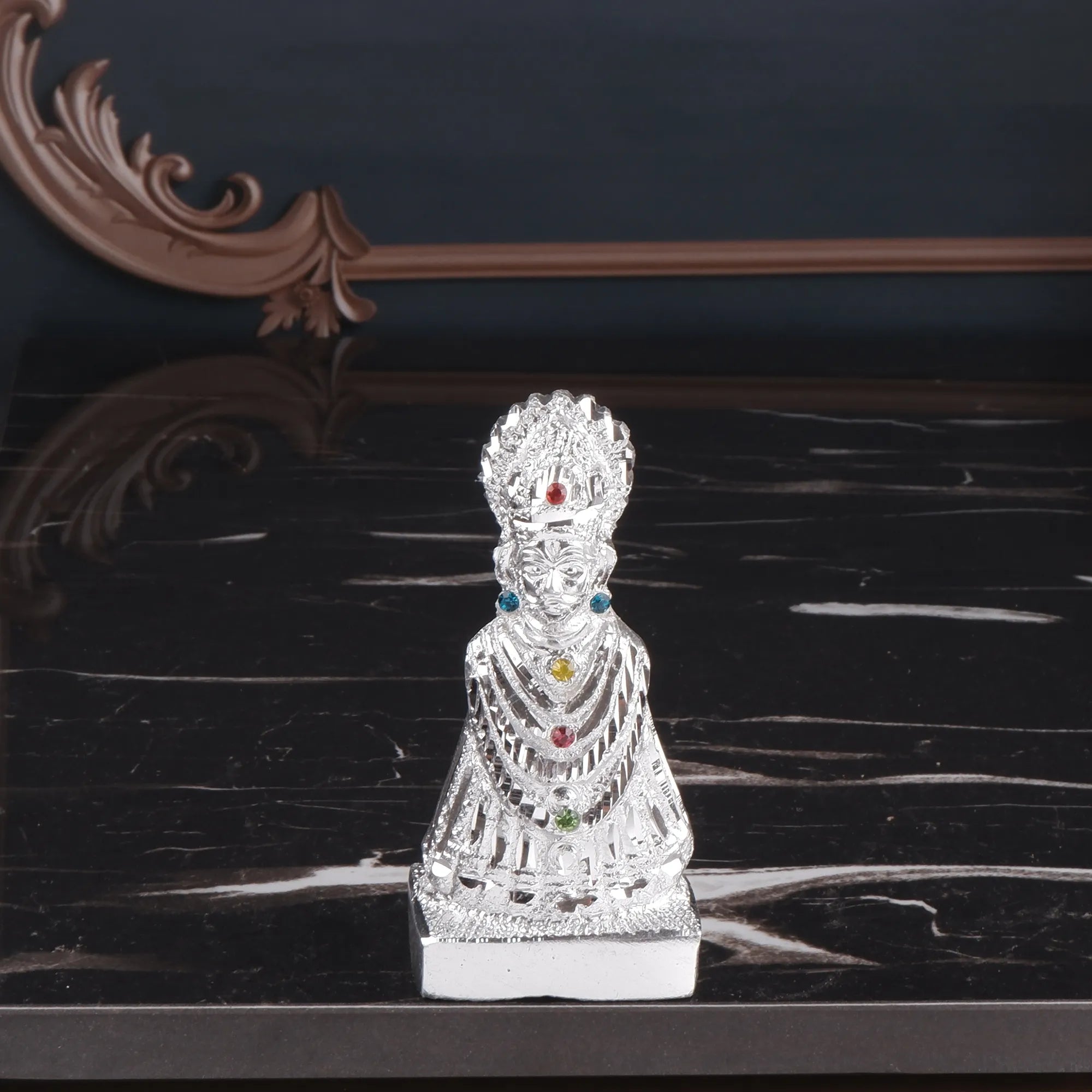 White Metal Khatu Shyam Idol (3.9 Inch)