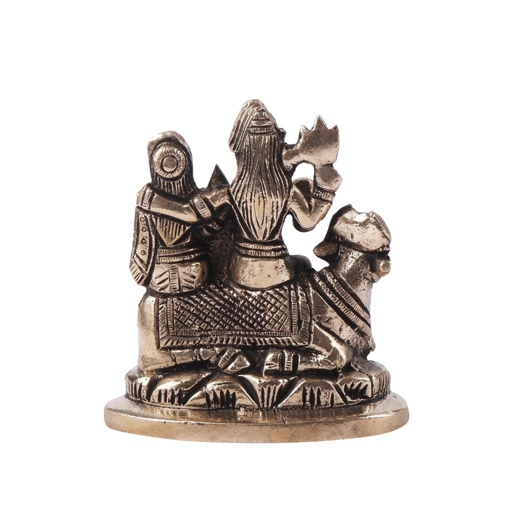 Brass Shiv Pariwar Idol (4.3 Inch)