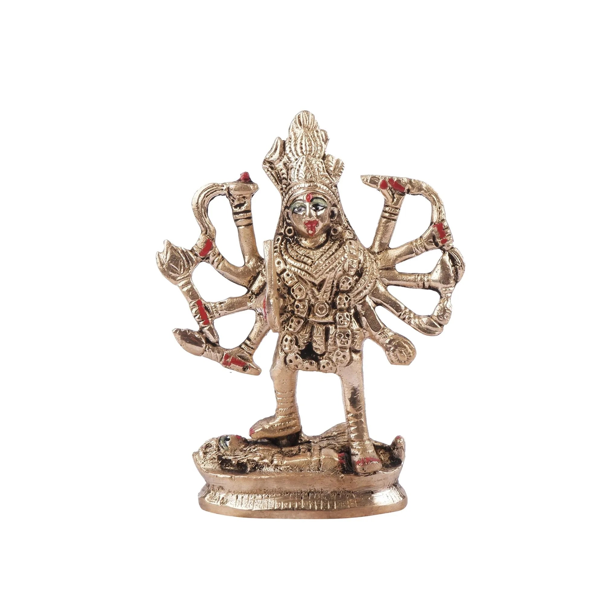 Brass Kali Idol(5.5 Inch)