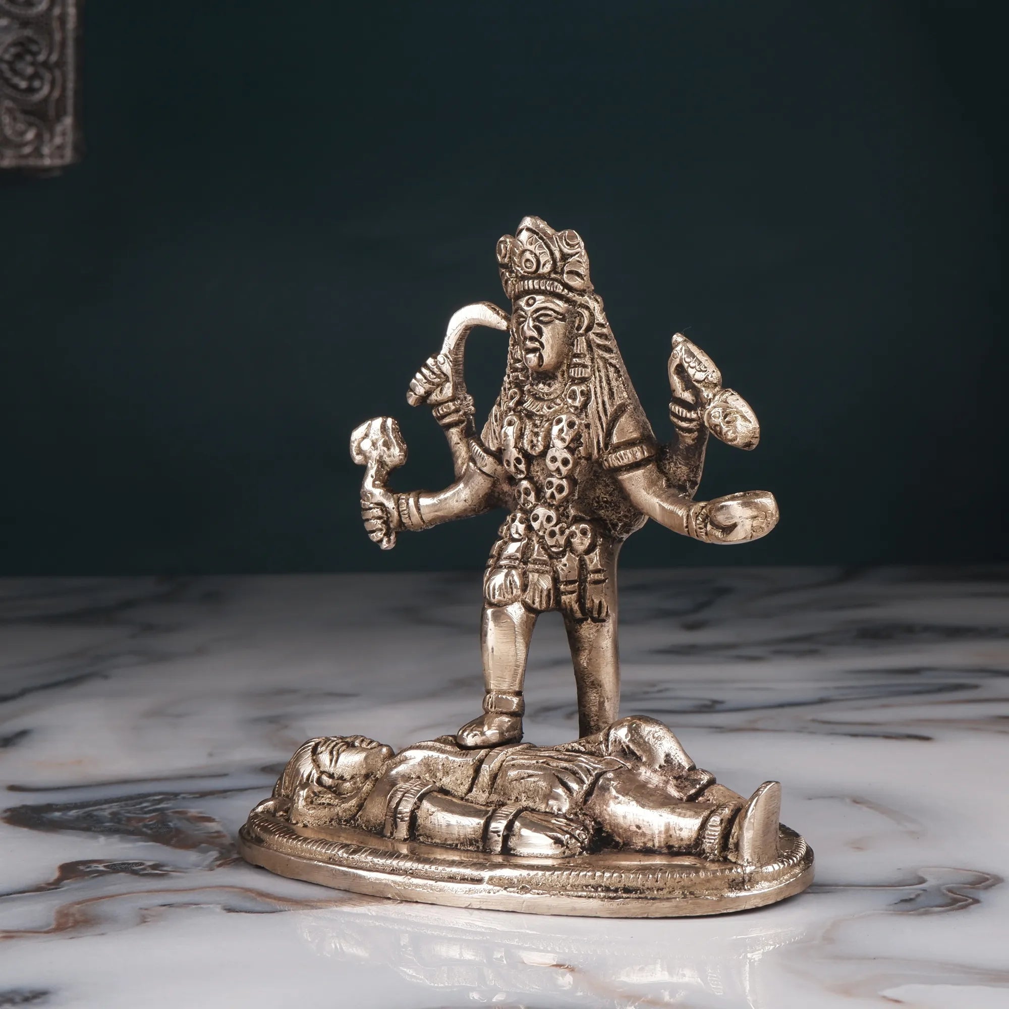 Brass Maa Kali Idol (4.3 Inch)