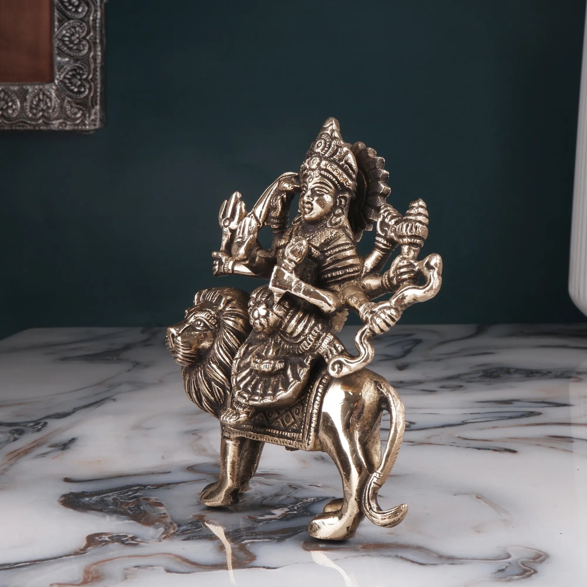 Brass Durga Idol (5.9 Inch)