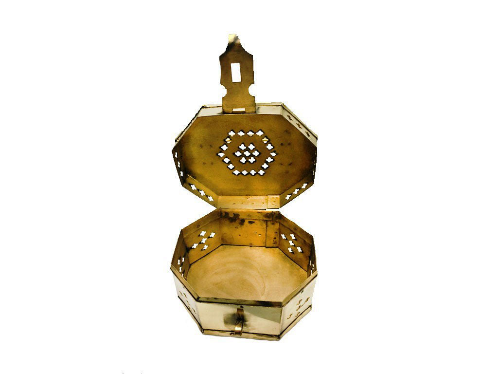 Brass Poojan Box (4.7 Inch)