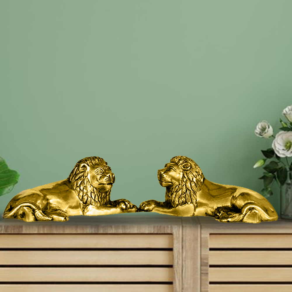 Lion Set Brass (4.7 Inch)