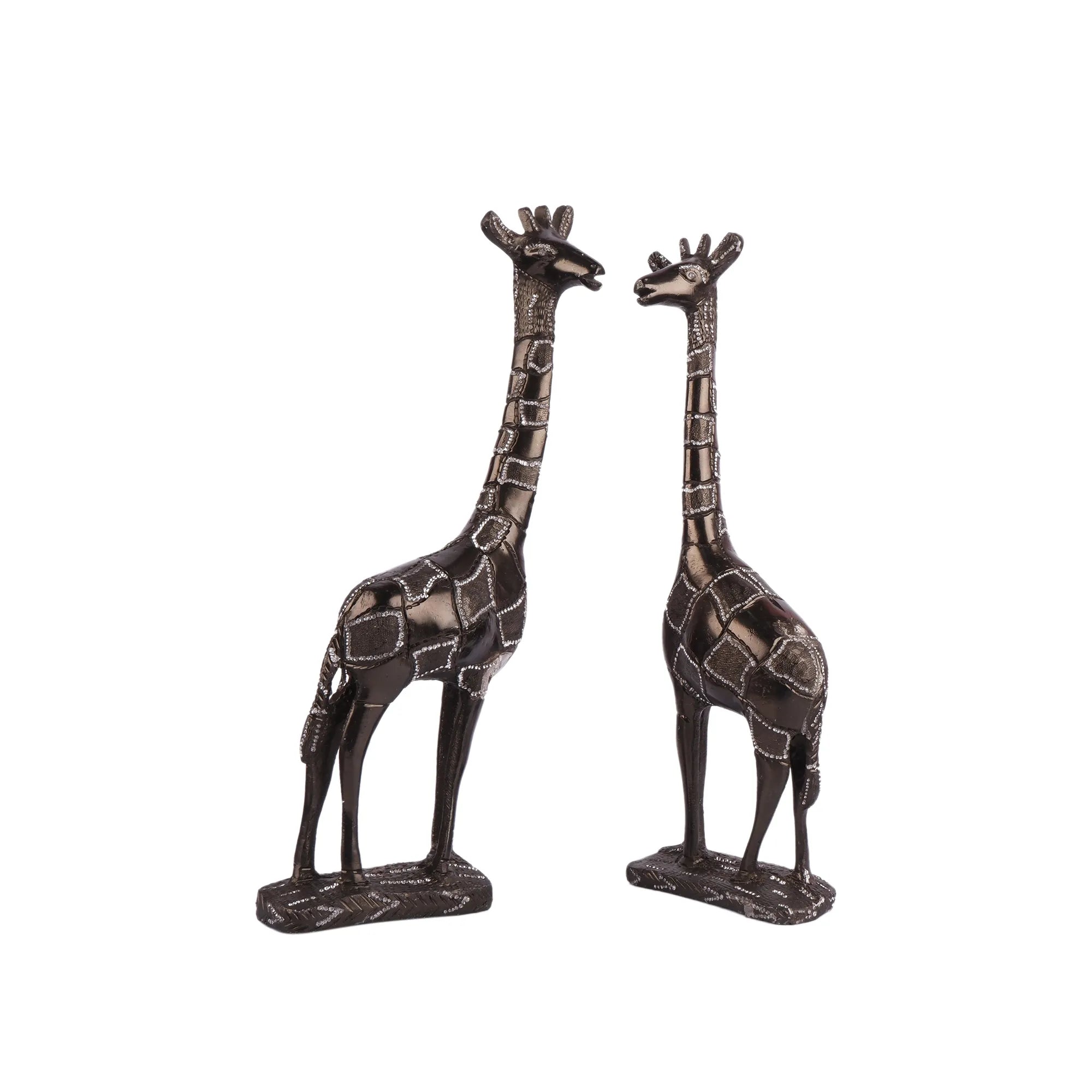 White Metal Giraffe Idol (12.5 Inch)