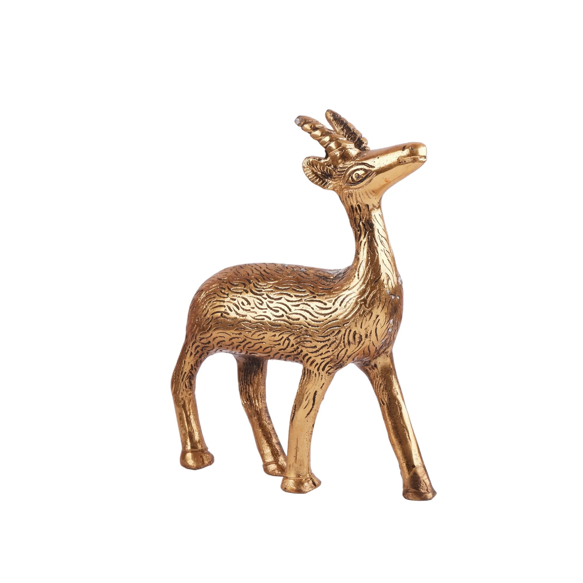 Deer(Hiran) Set Golden (7.8 Inch)