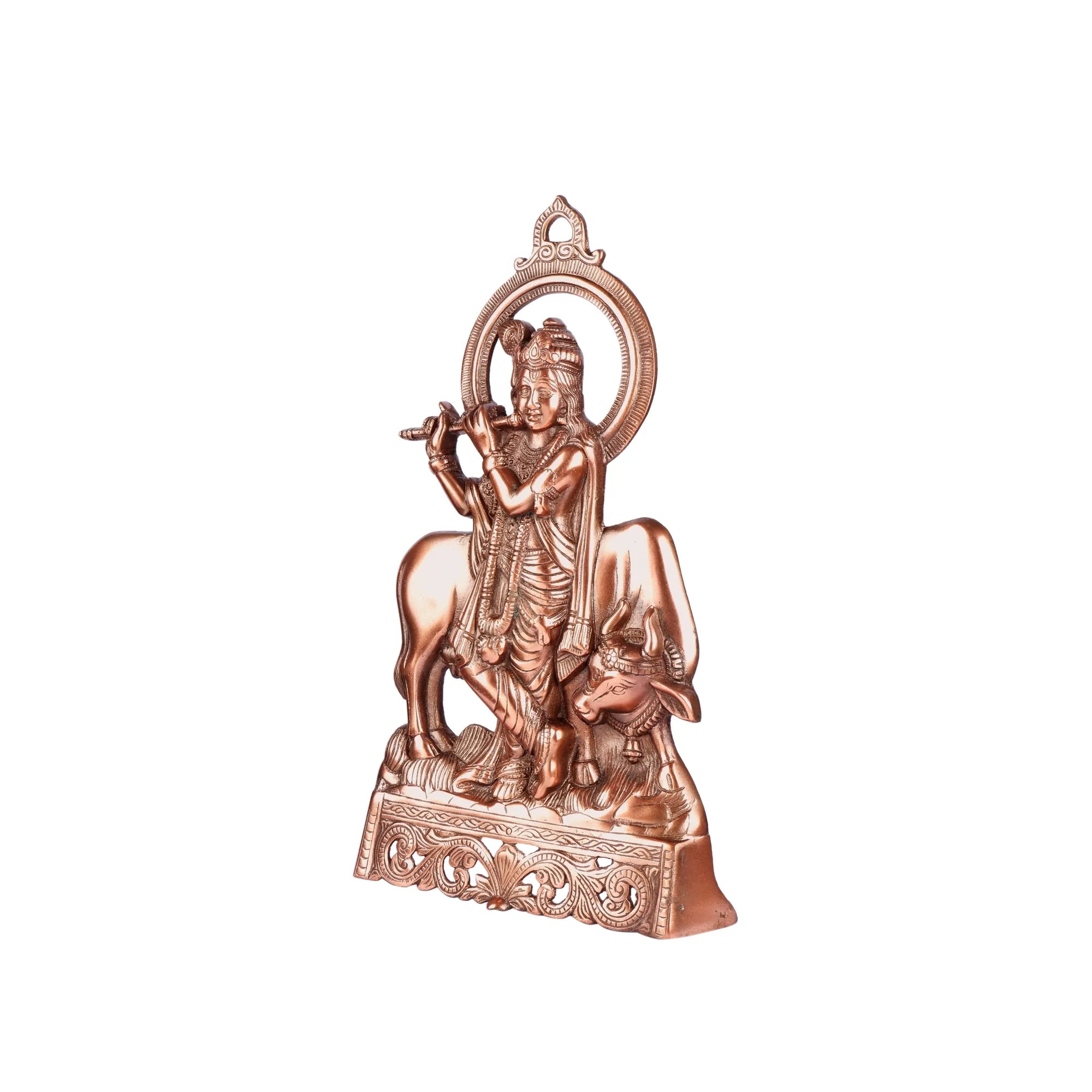 Gun Metal Gai Krishna Idol (16.5 Inch)