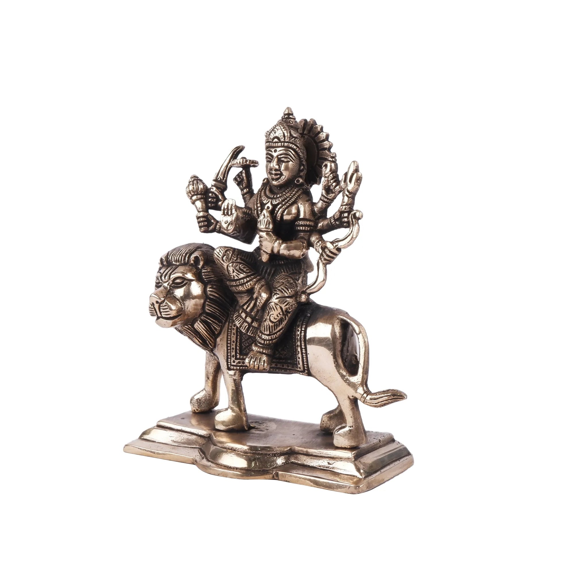 Brass Durga Idol (7.4 Inch)