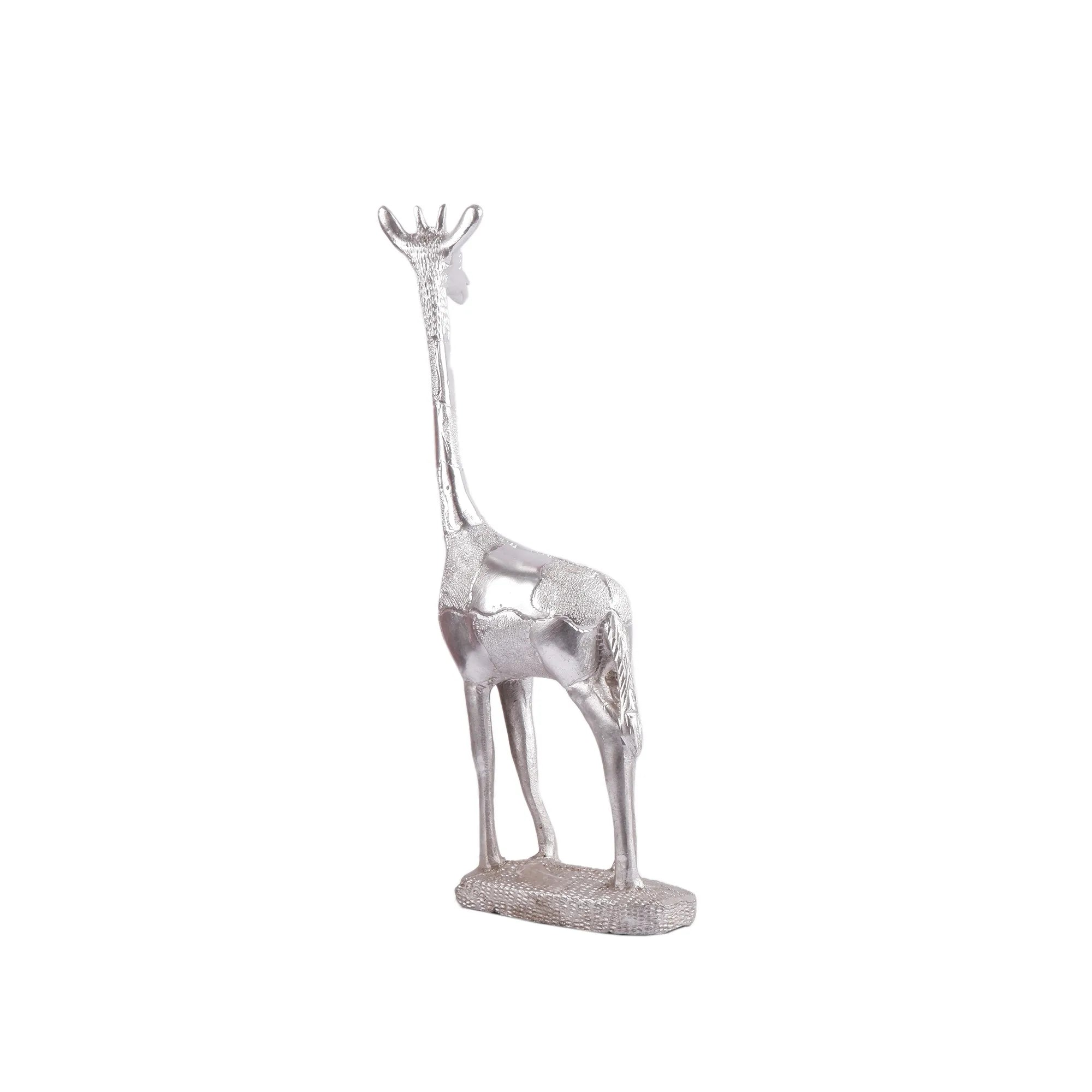 White Metal Giraffe (12.5 Inch)