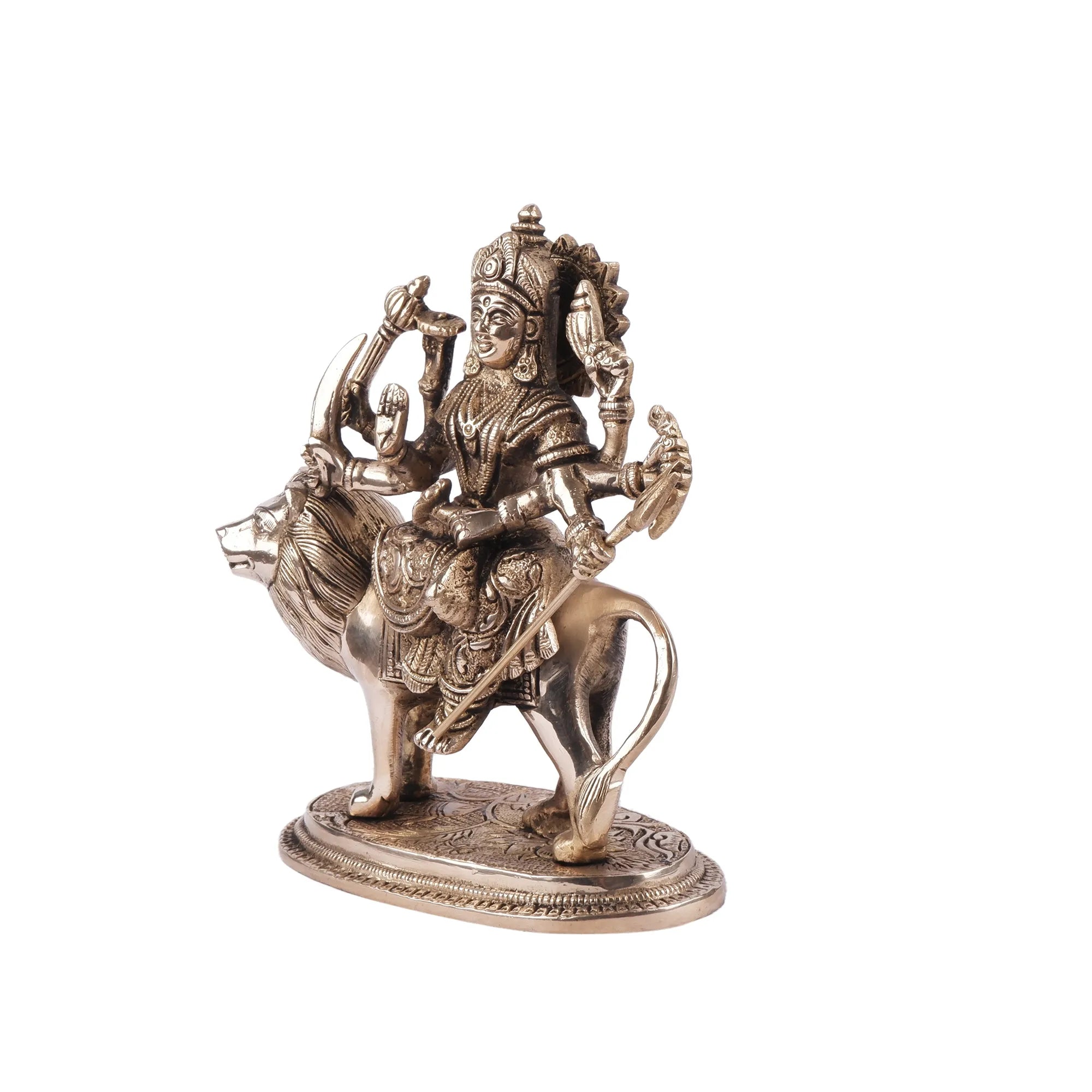 Brass Durga Idol (7.8 Inch)