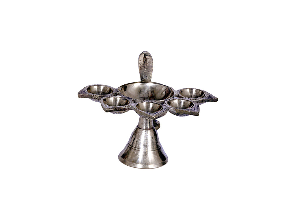 Brass Five Batti Panch Aarti (2.7 Inch)