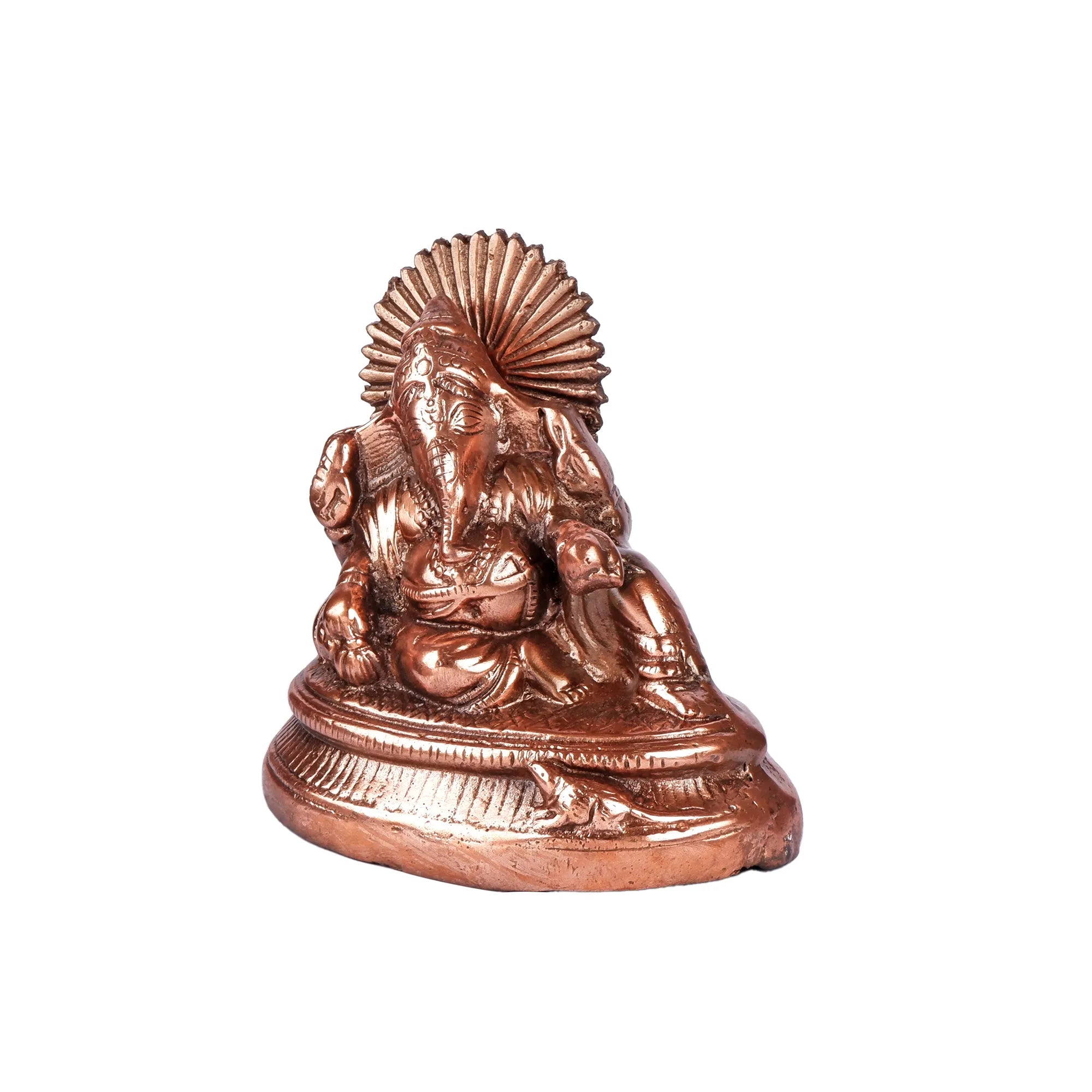 Gun Metal Ganesh Idol (7.4 Inch)