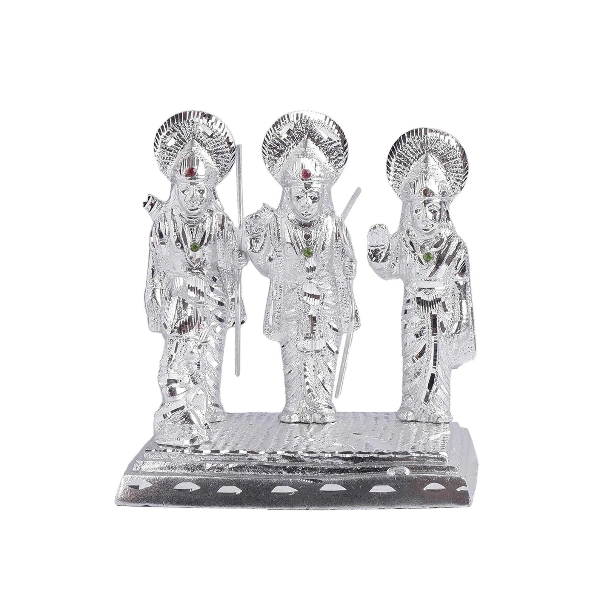 White Metal Ram Darbar Idol (6.6 Inch)