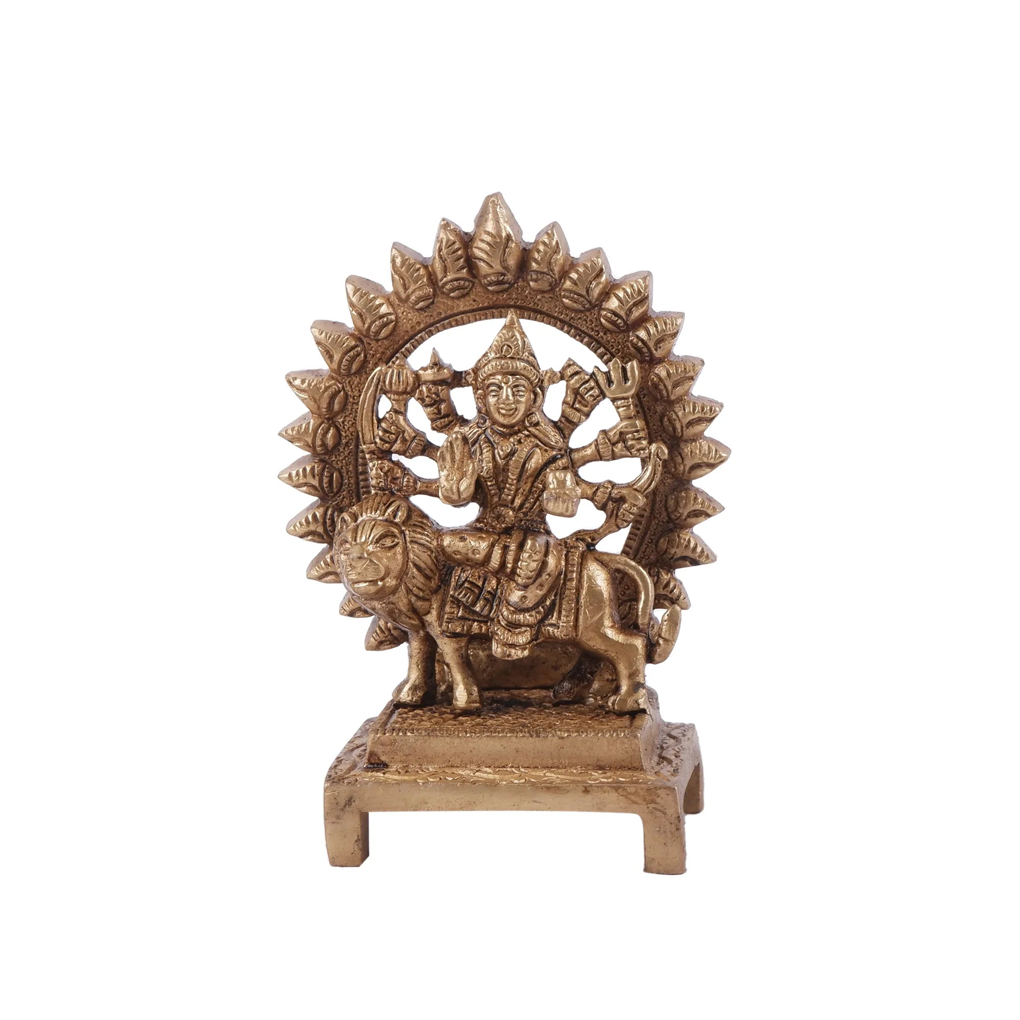 Brass Durga Idol (4.7 Inch)