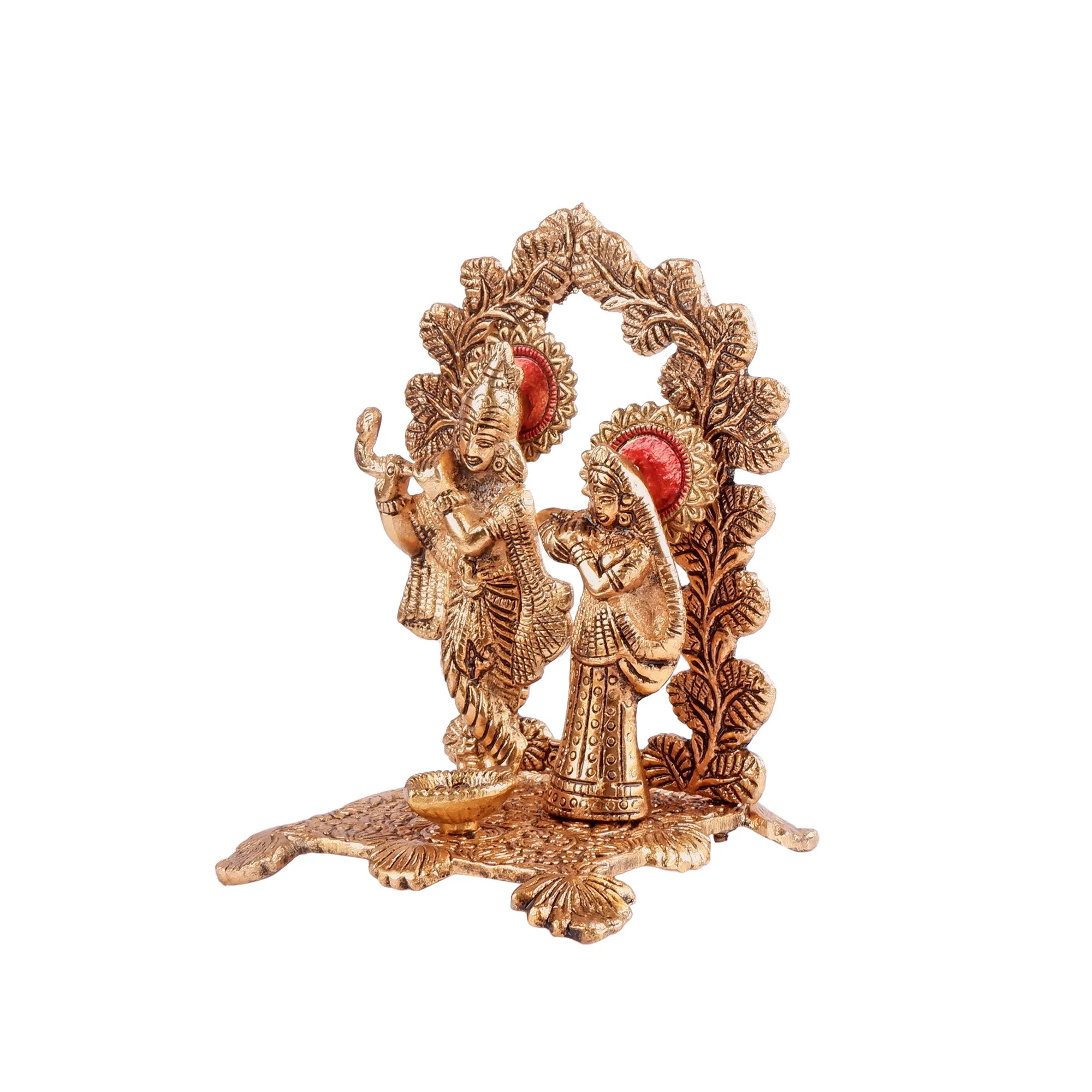 Golden Colour Radha Krishna (6.6 Inch)