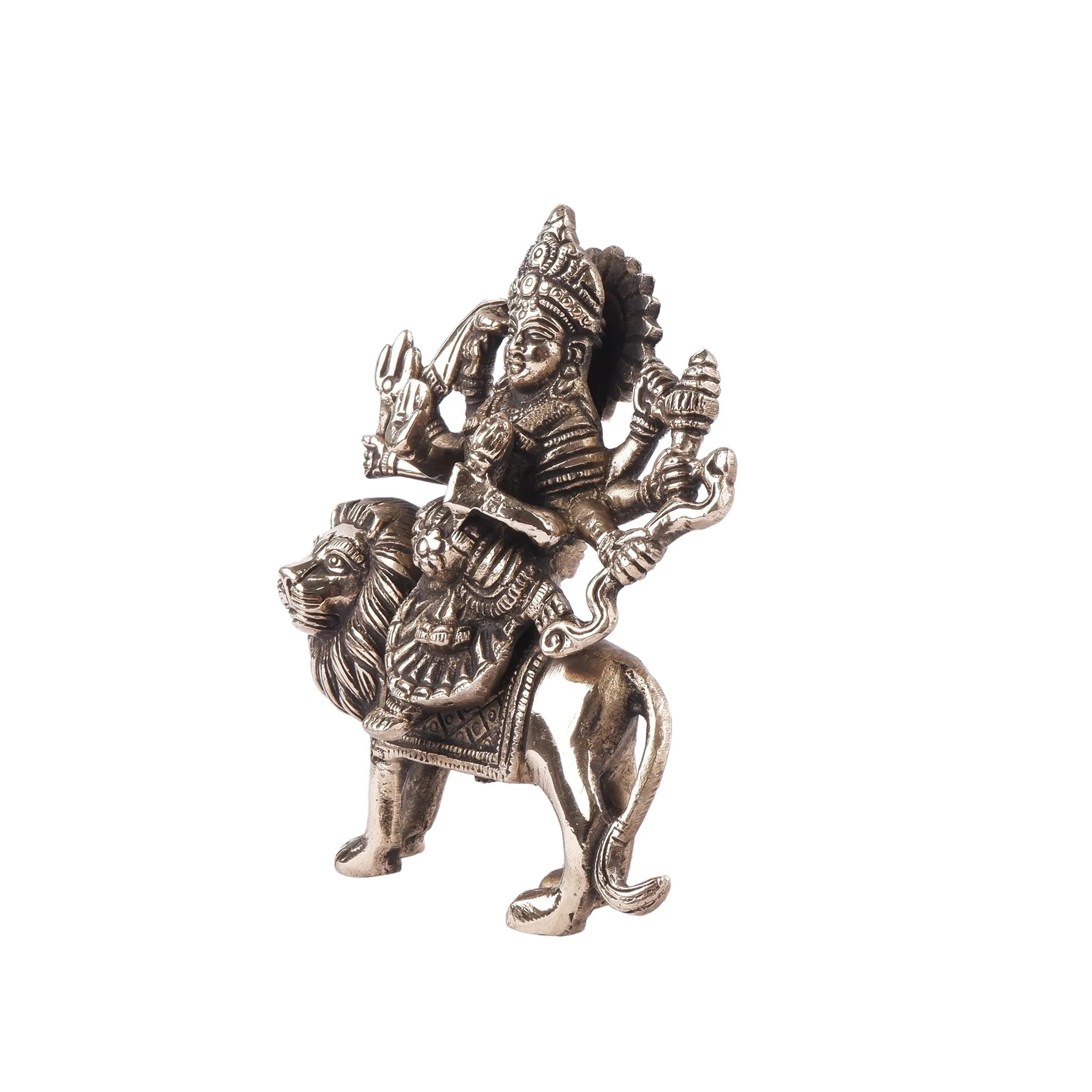 Brass Durga Idol (5.9 Inch)