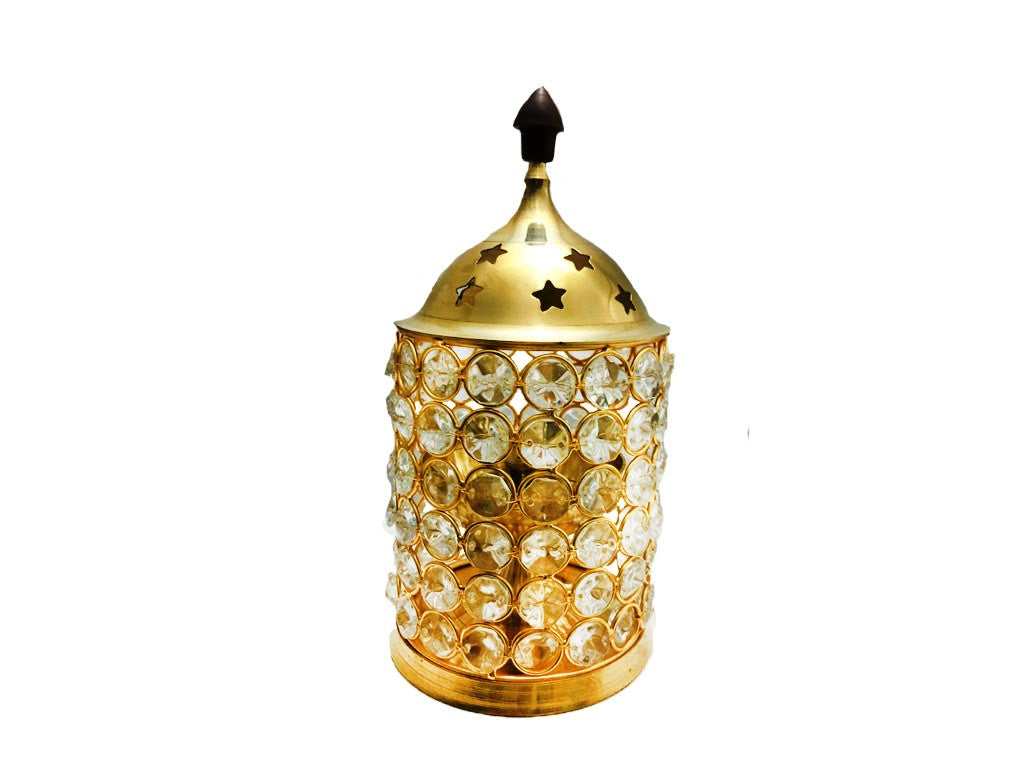 Crystal Brass Diya 4 No. (8.2 Inch)