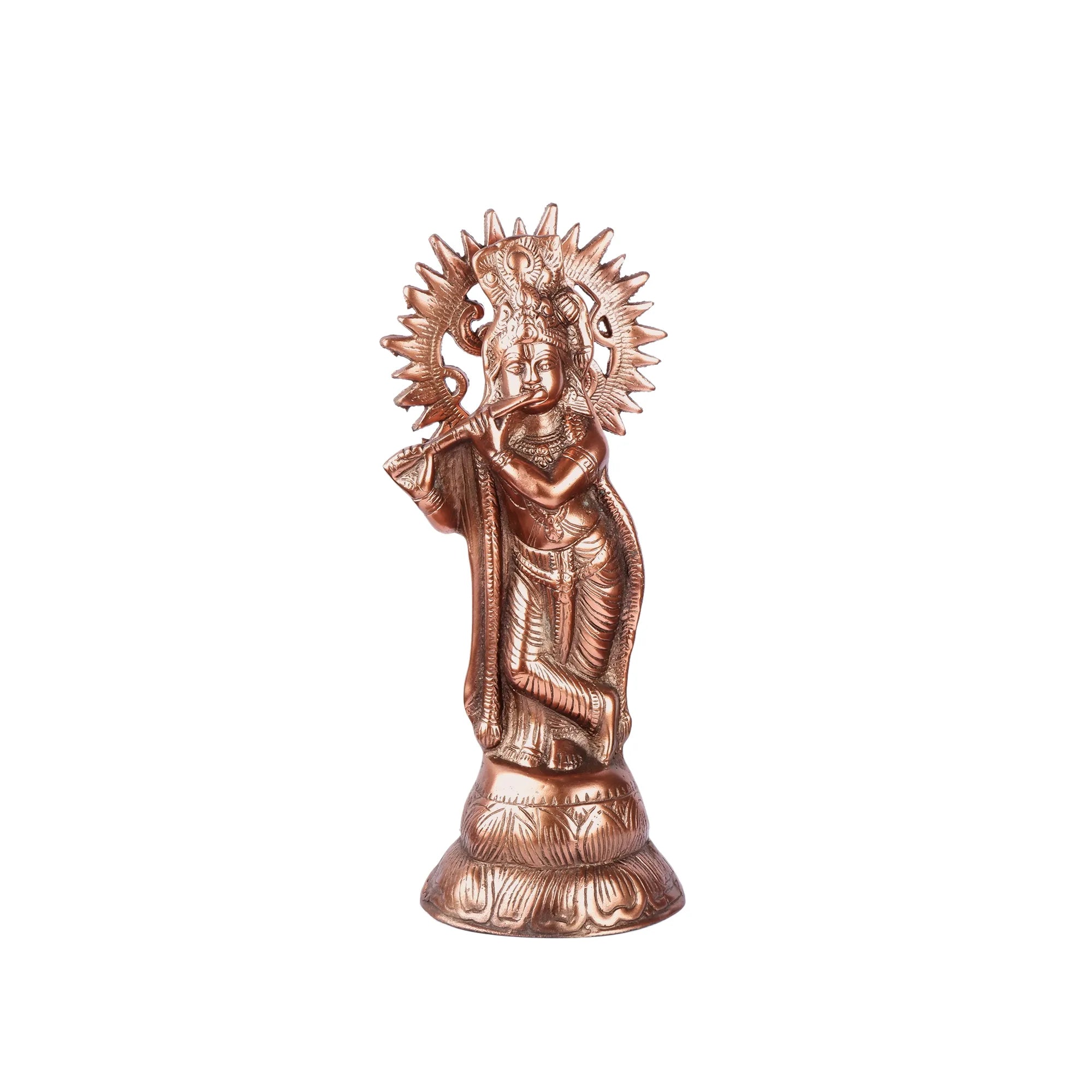 Gun Metal Krishna ji Idol (16.1 Inch)