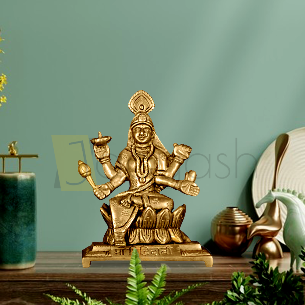 Brass 9 Avtars of Nav Durga Set (6.6 Inch)