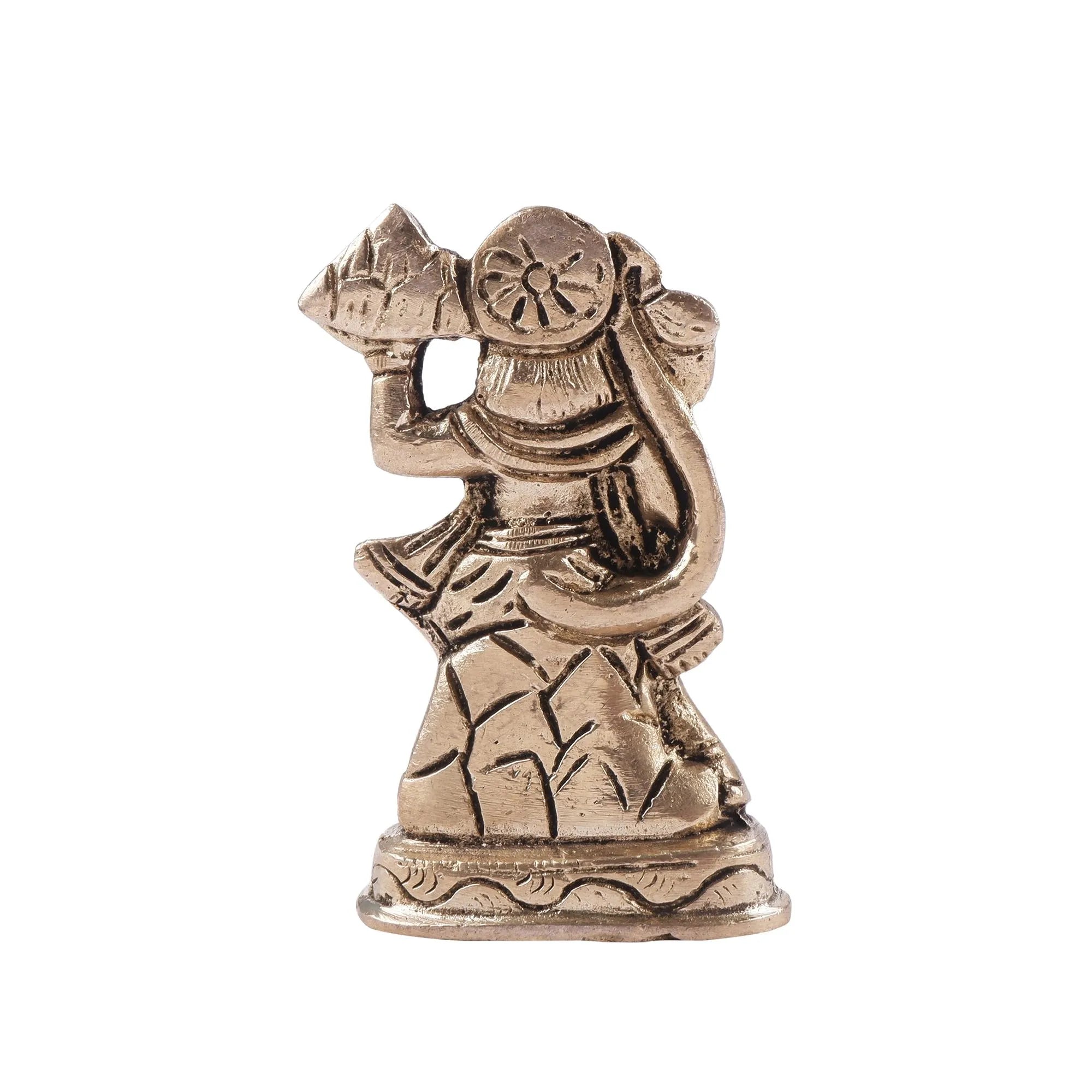 Brass Hanuman Idol(3.5 Inch)