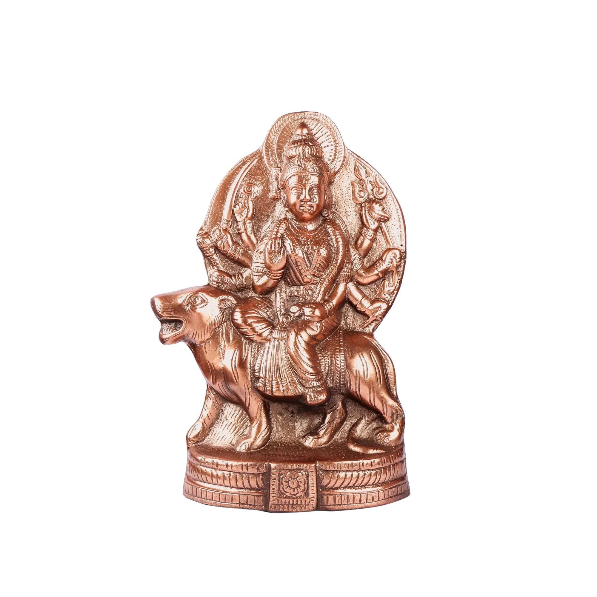 Gun Metal Durga ji Idol (17.7 Inch)