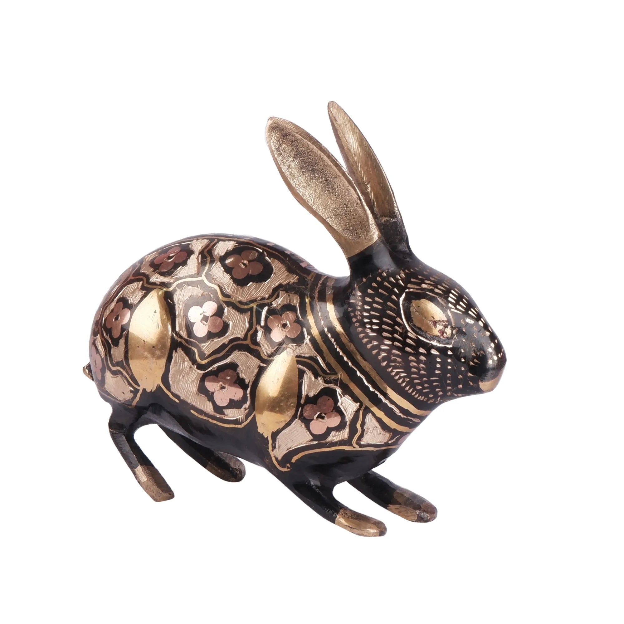 Rabbit(Khargosh) 2pc Set Brass (5.9 Inch)