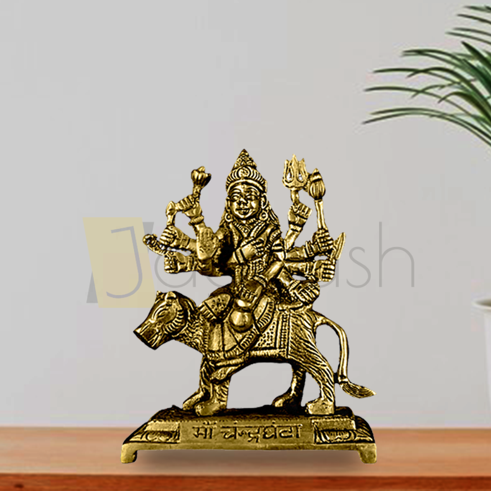 Brass 9 Avtars of Nav Durga Set (6.6 Inch)