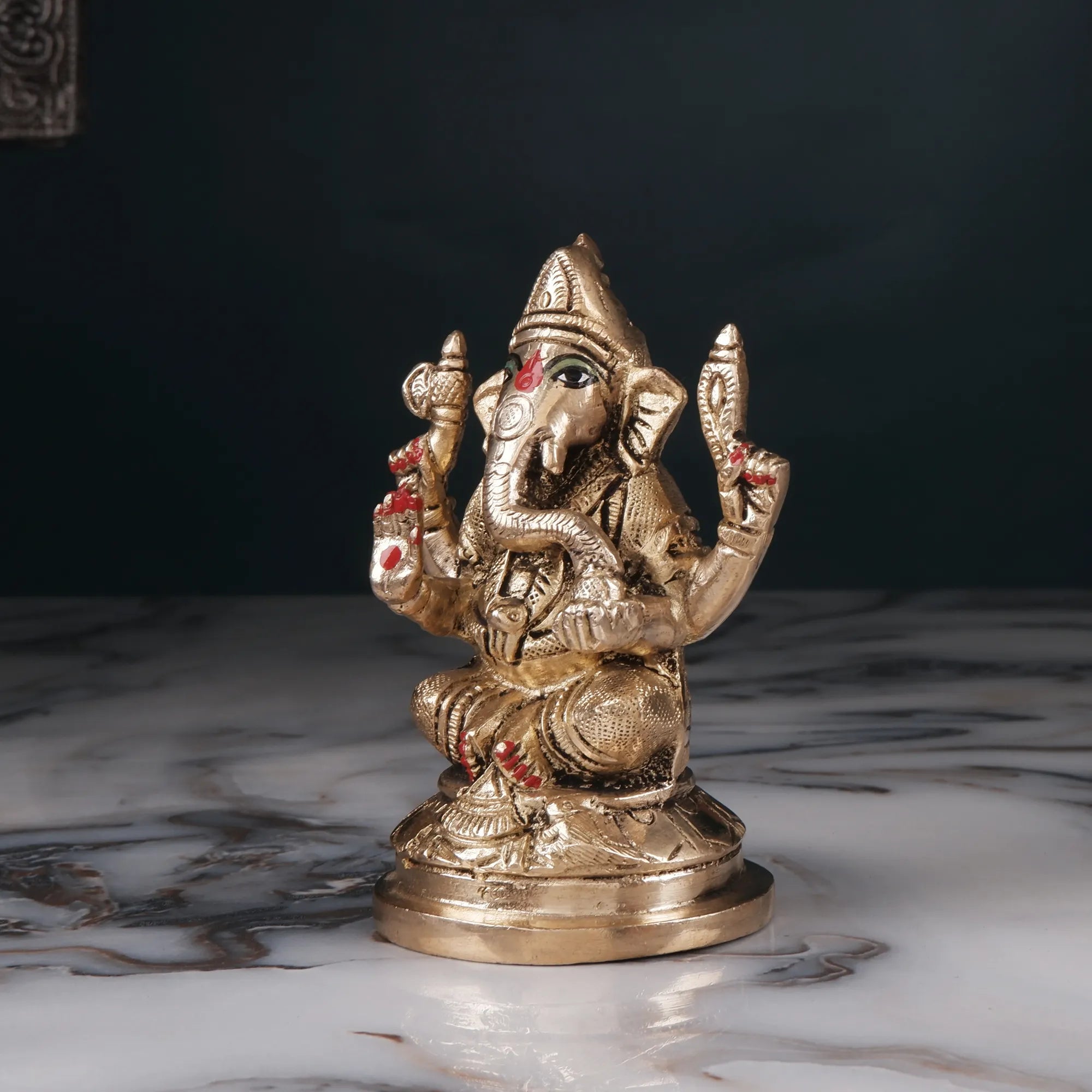 Brass Ganesh Idol (4.3 Inch)