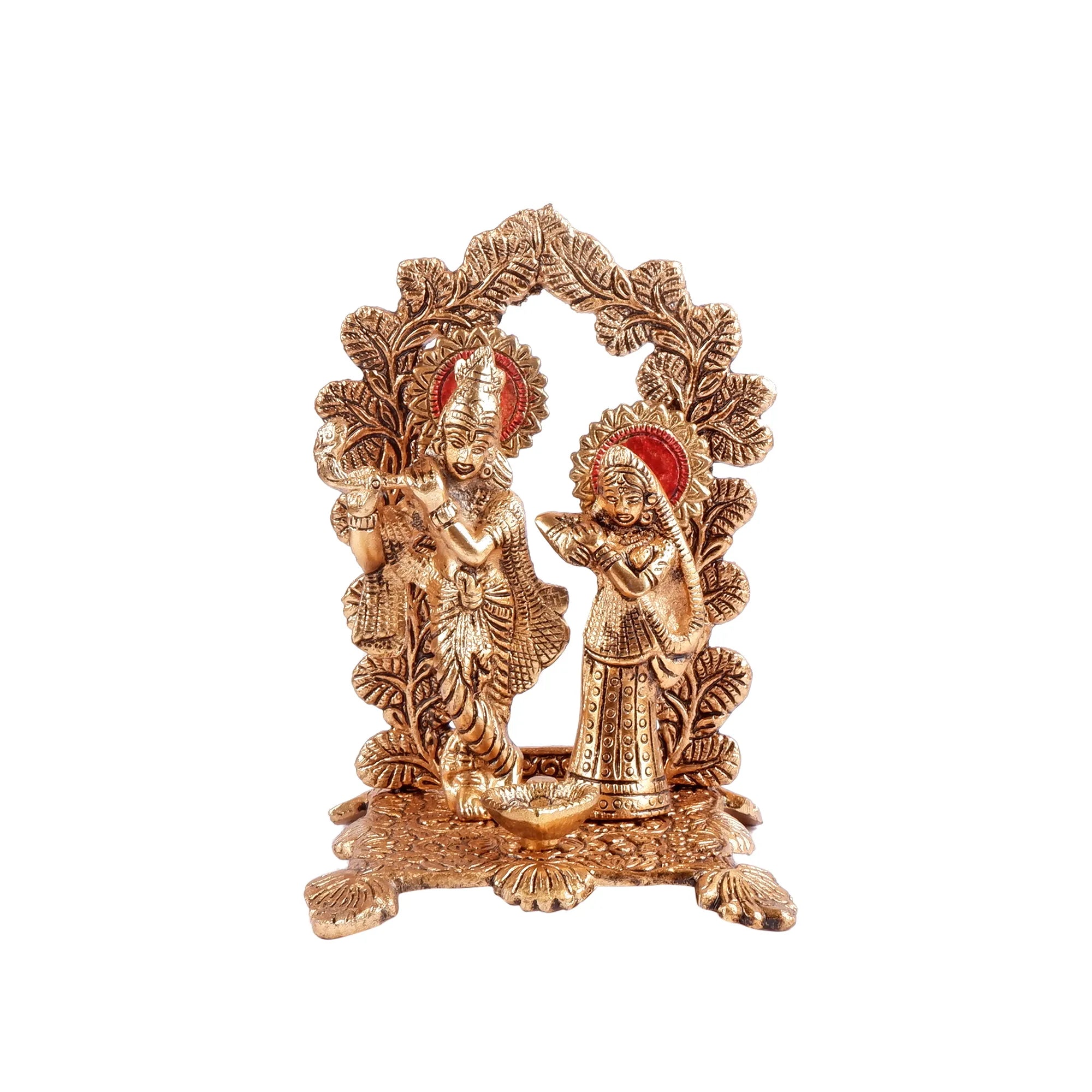 Golden Colour Radha Krishna (6.6 Inch)