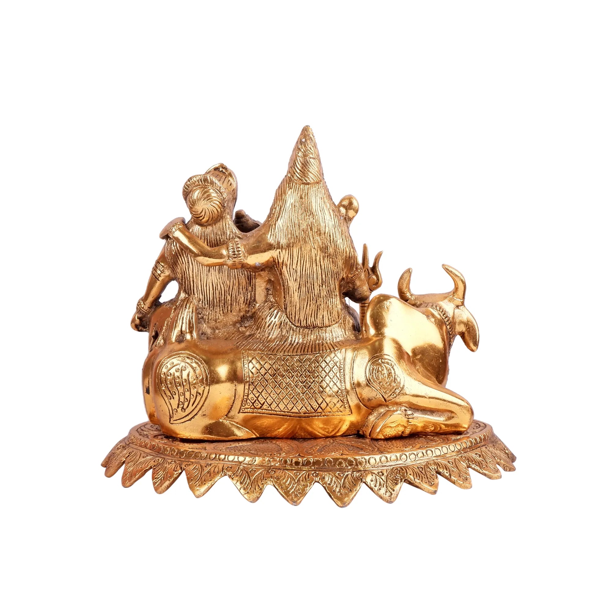 Golden Colour Shiv Pariwar (9.4 Inch)