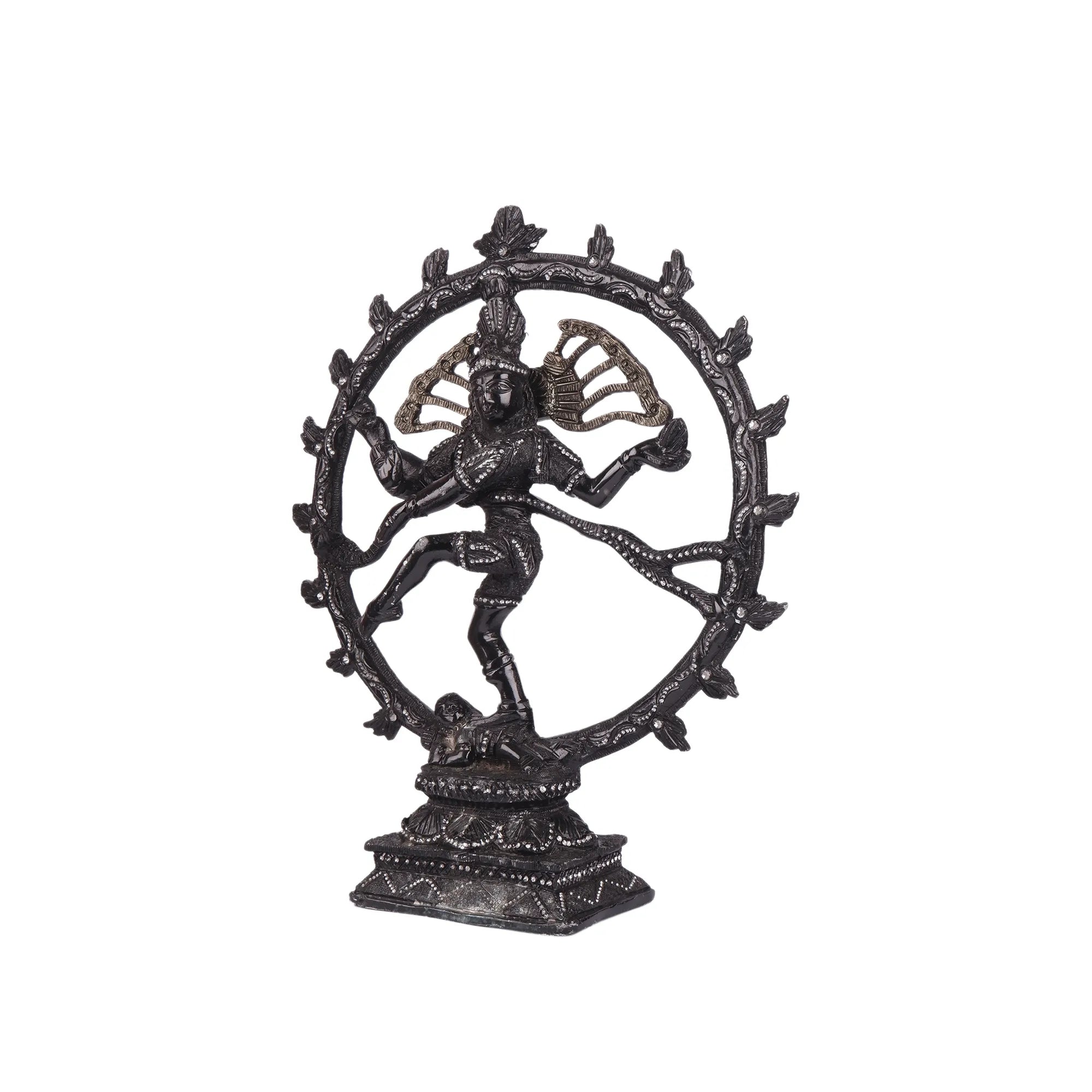 White Metal Natraj Idol (11.8 Inch)