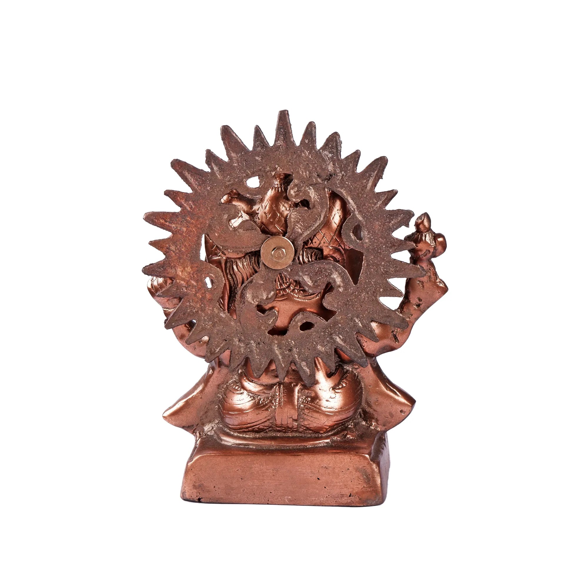 Gun Metal Ganesh Teen Mukhi (9.4 Inch)