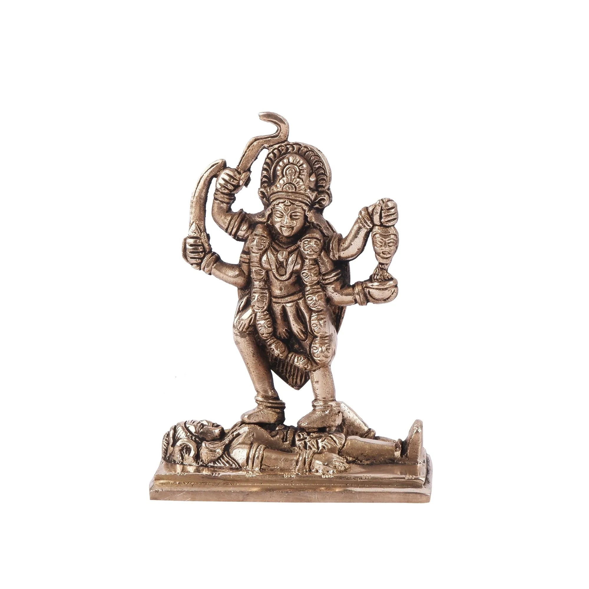 Brass Maa Kali Idol (5.5 Inch)