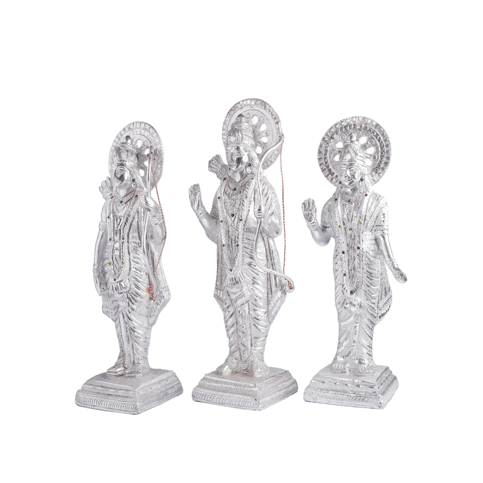 White Metal Ram Darbar Idol (16.1 Inch)