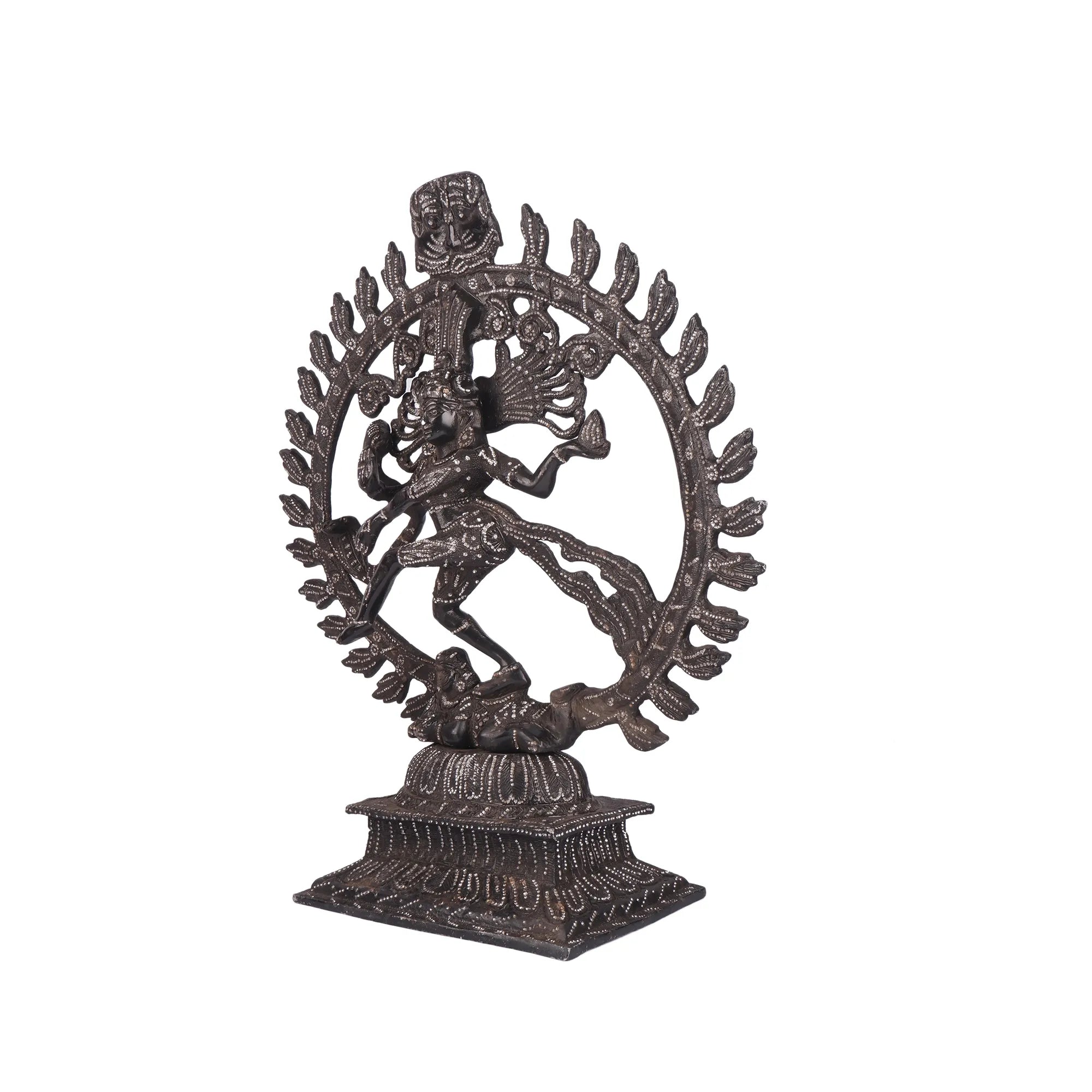 White Metal Natraj (16.9 Inch)